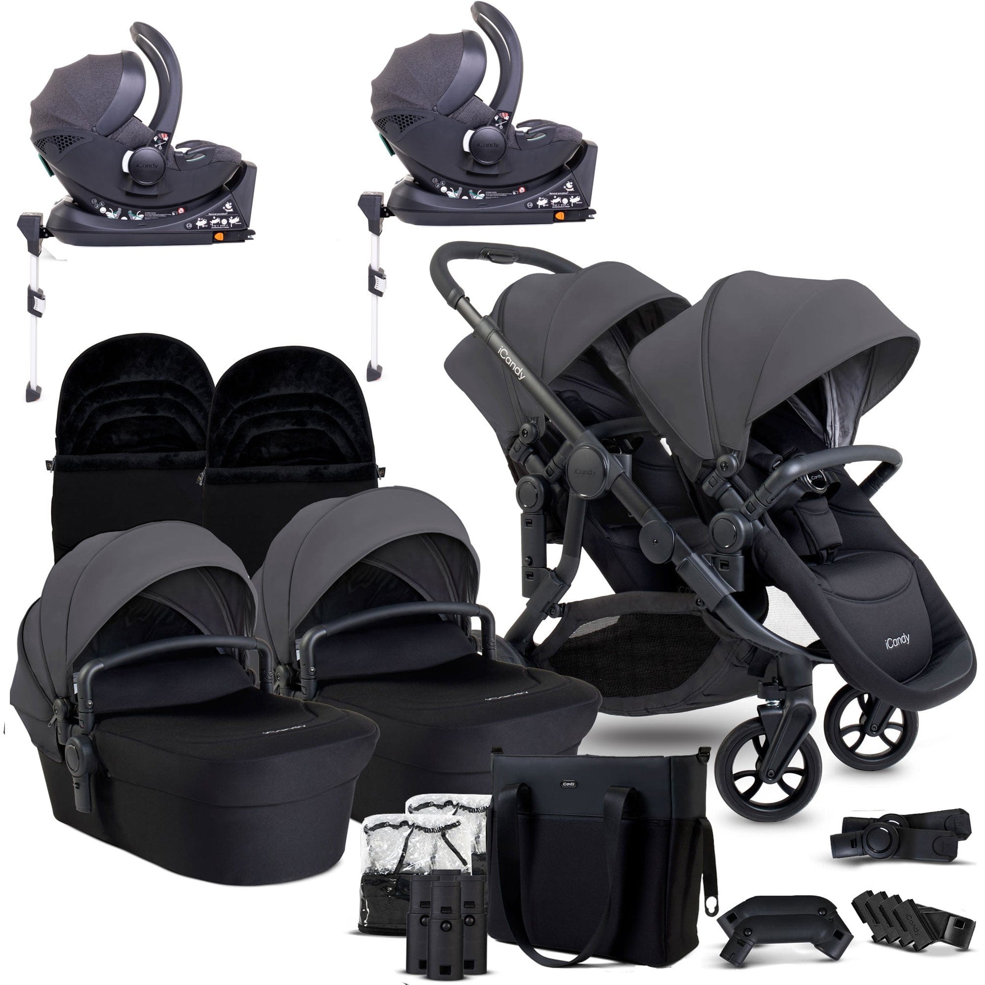 Orange 4 Twin Complete Cocoon Travel System in Fossil Travel Systems IC3063 5010334058832