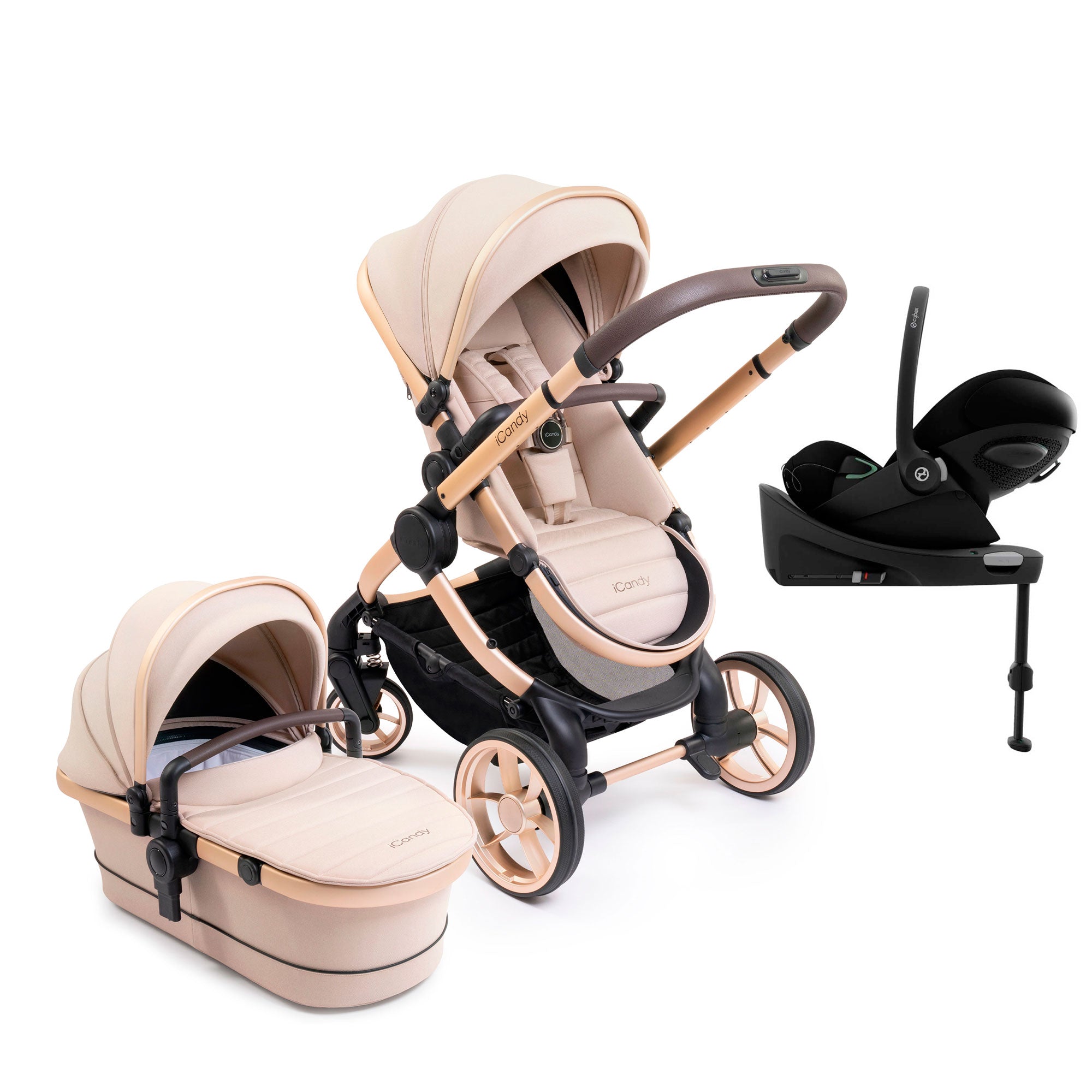 iCandy Peach 7 Cybex Combo Set in Biscotti