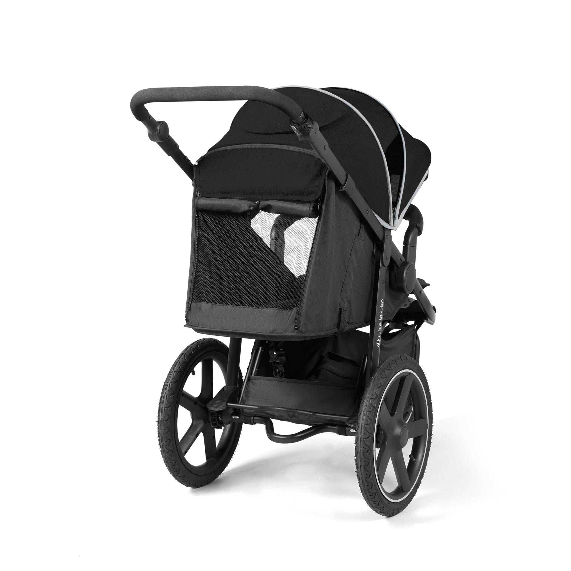 Ickle Bubba Venus Max Jogger Stroller I-Size Travel System in Black/Black with Isofix Base 3 Wheelers 13-004-500-001 5056515033632