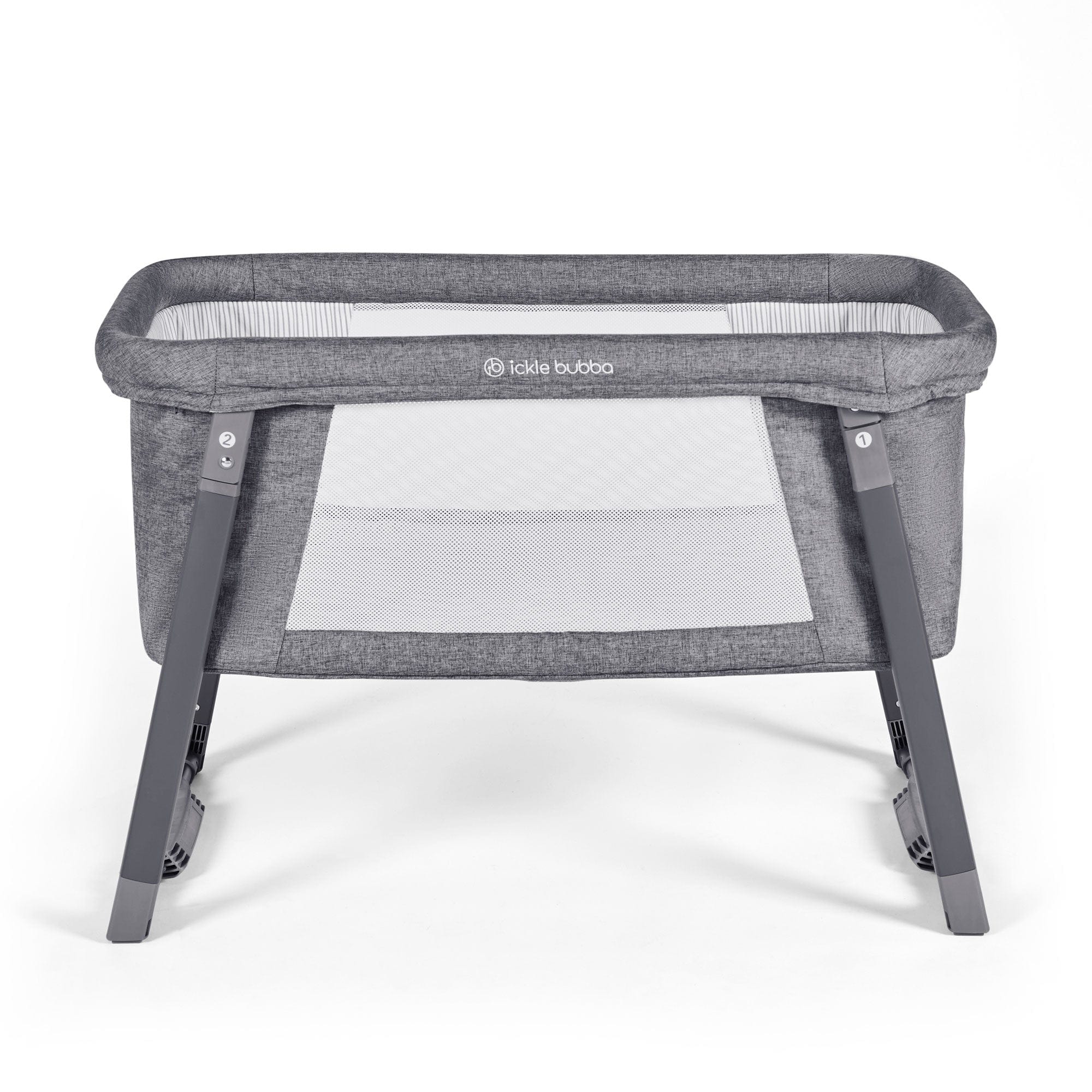 Ickle Bubba Mini Rocker Crib in Space Grey Cribs 40-004-000-860 5056515012729