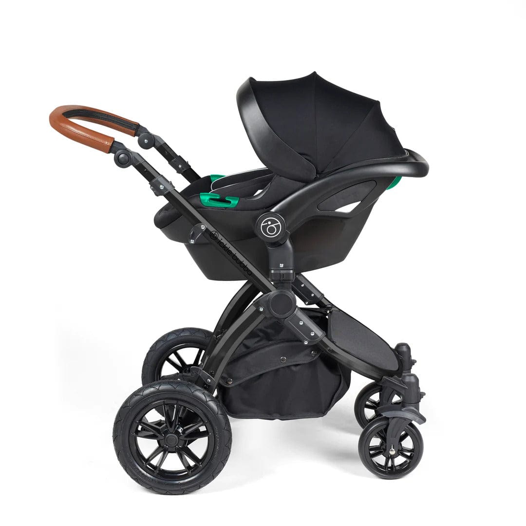 Ickle Bubba Stomp Luxe All-in-One Travel System with Isofix Base in Black/Woodland/Tan Travel Systems 10-011-300-137 5056515026504