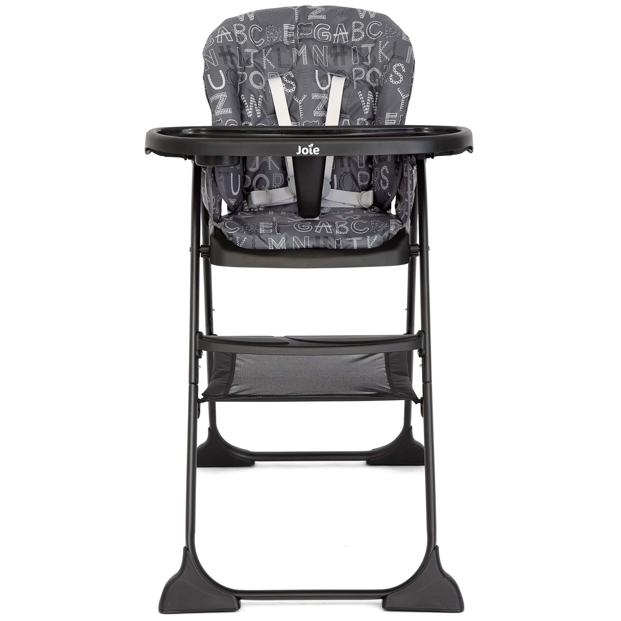 Joie Mimzy Snacker Highchair in ABC Charcoal Baby Highchairs H1127BBACH000 5056080620879