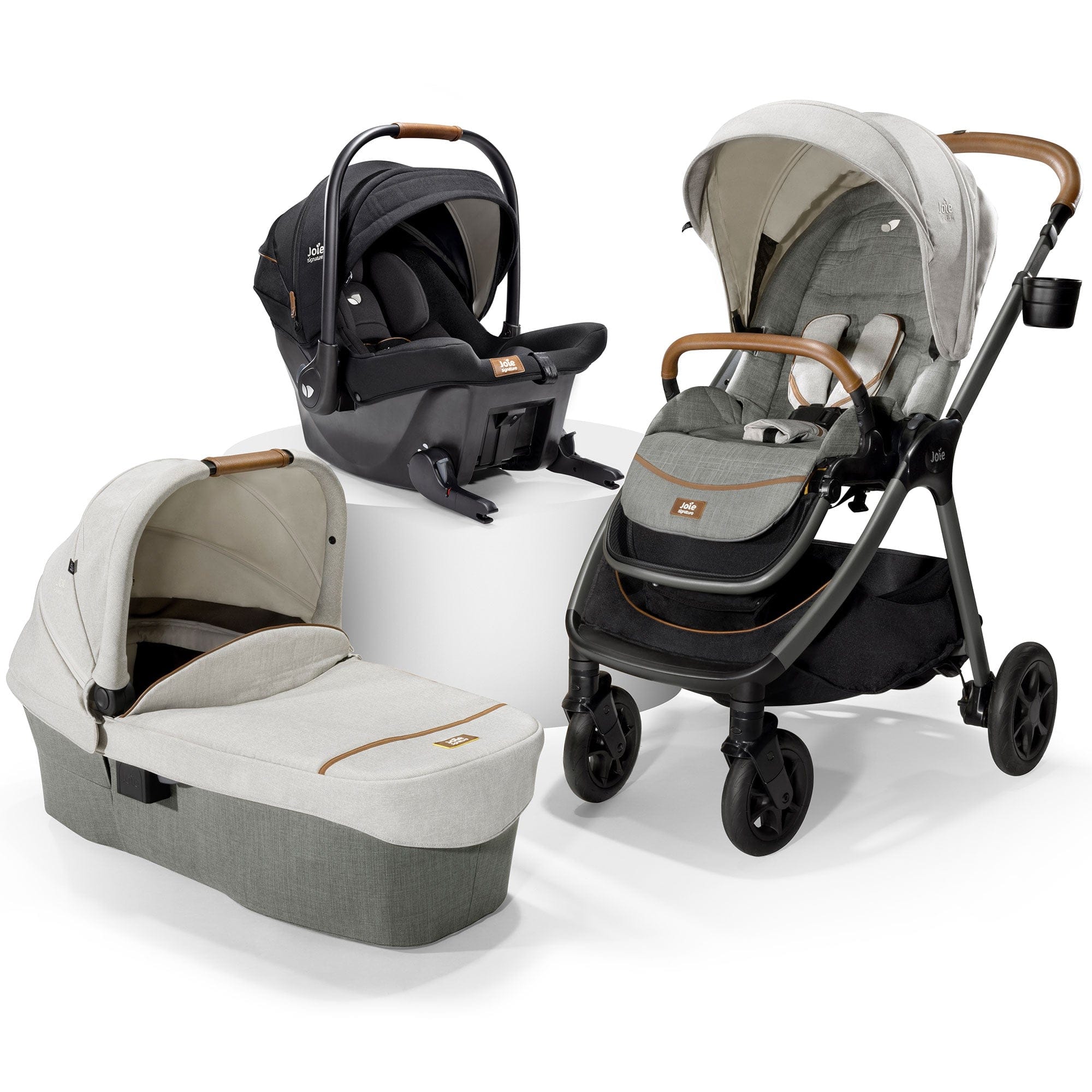 Joie Finiti Flex Click & Go Bundle in Oyster Baby Prams Z2BJFNIT1015UK 5056080617527