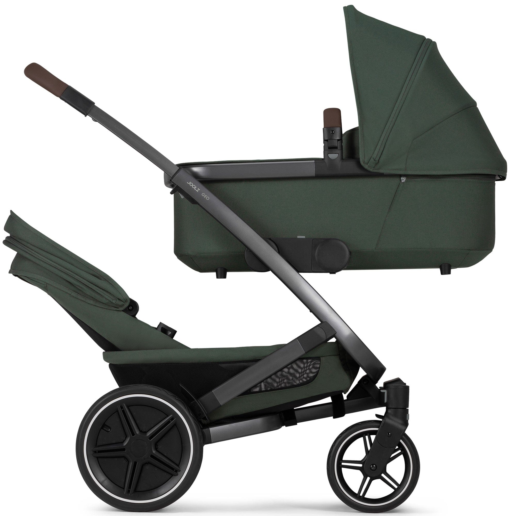 Joolz Geo3 Duo Seat in Forest Green Buggy Accessories