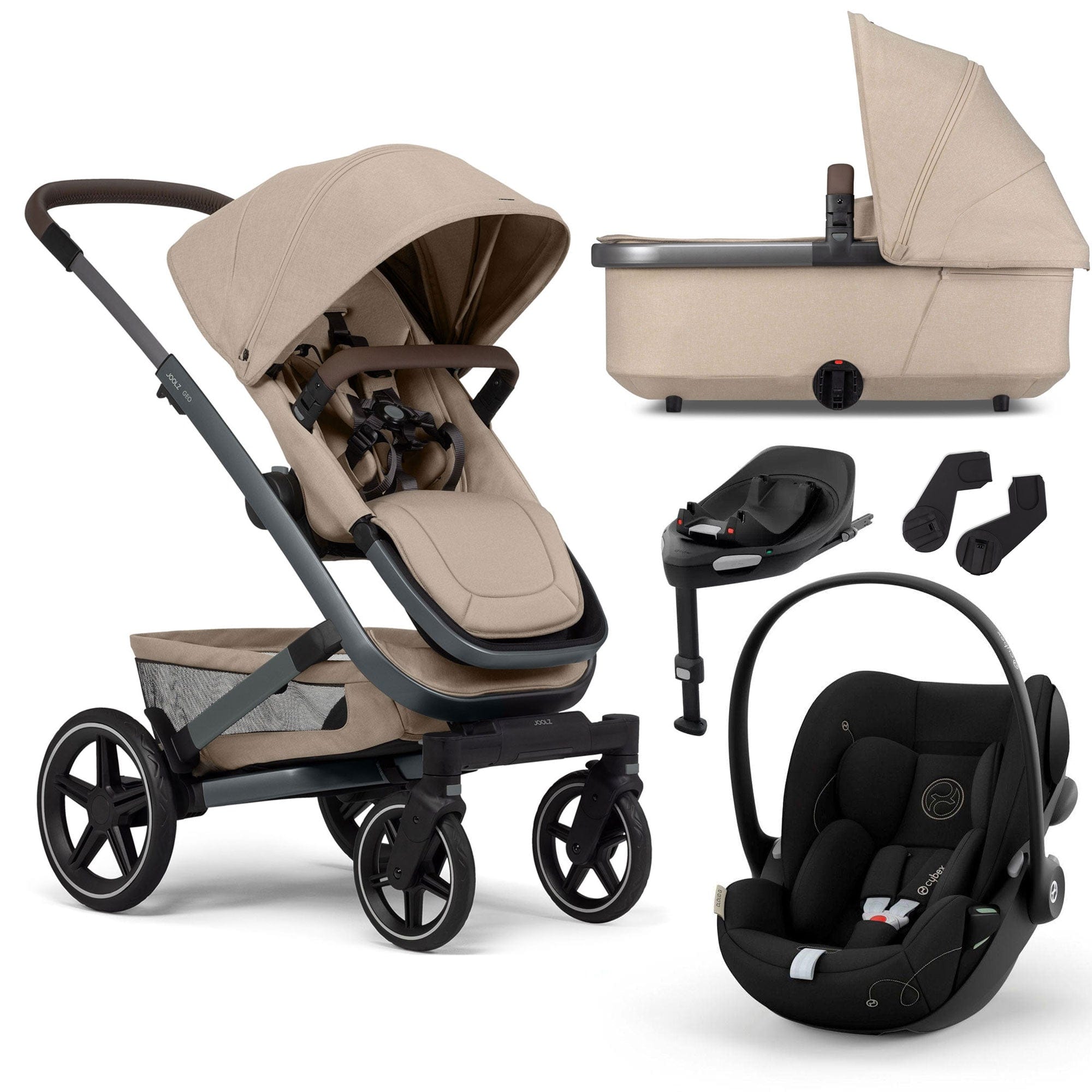 Joolz Geo3 Complete Cybex Travel System in Sandy Taupe Travel Systems 15544-SAN-TPE 8715688083499