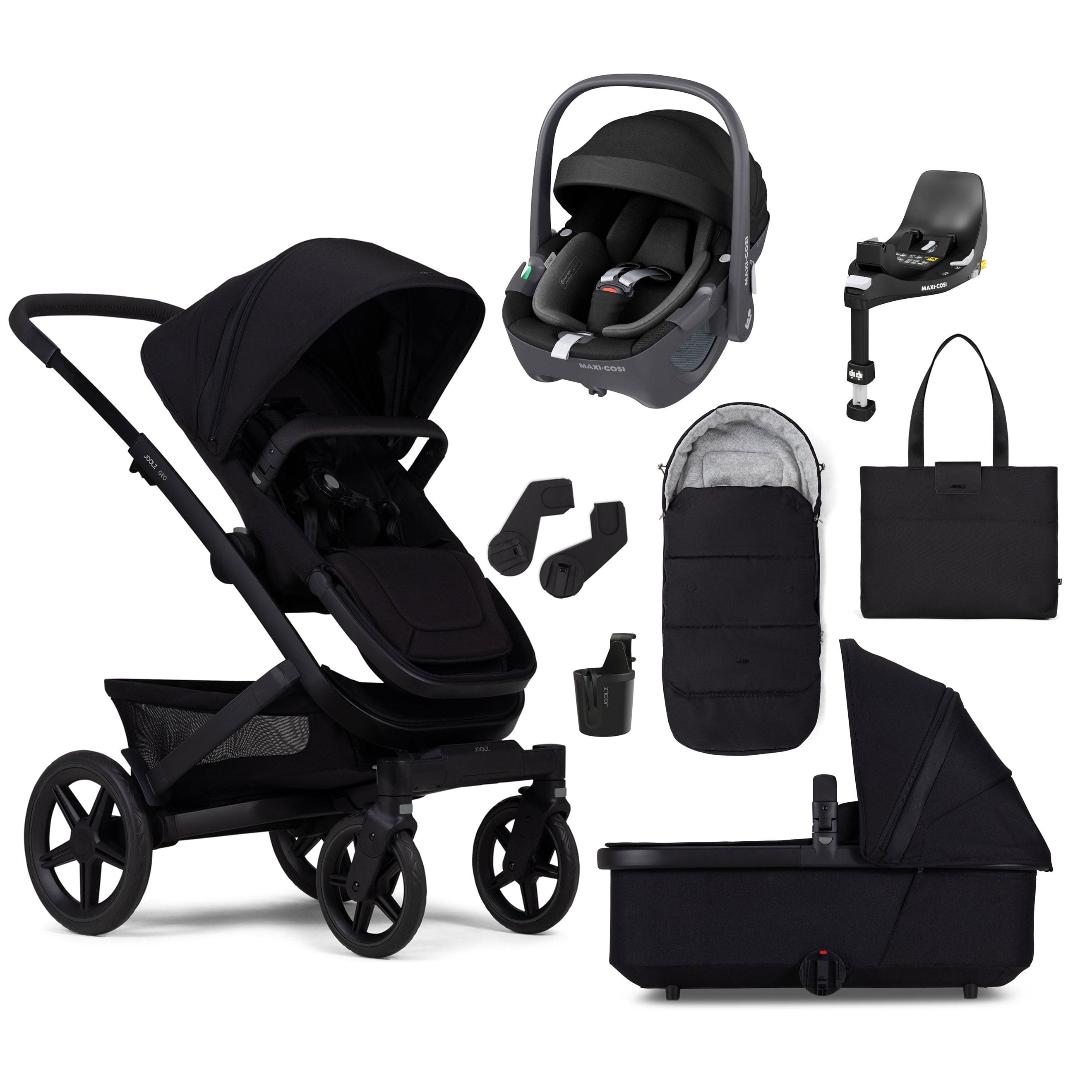 Joolz Geo3 Mono Ultimate Maxi-Cosi Bundle in Space Black Travel Systems