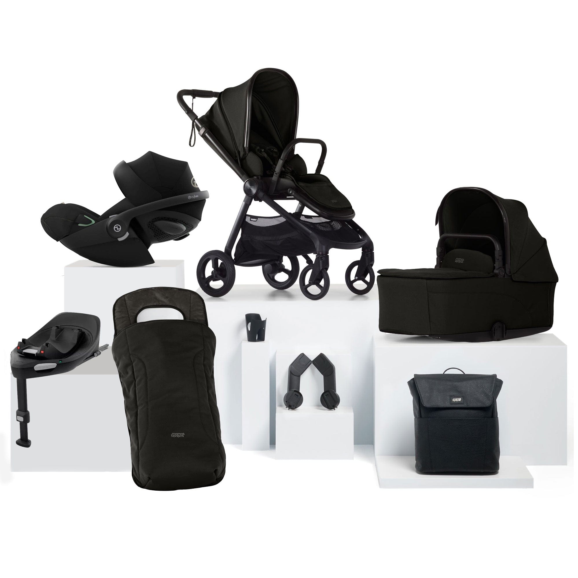 Mamas & Papas Vardo Complete Cybex Bundle in Noir Baby Prams 17417-VAR-CYB-G 5063229180187