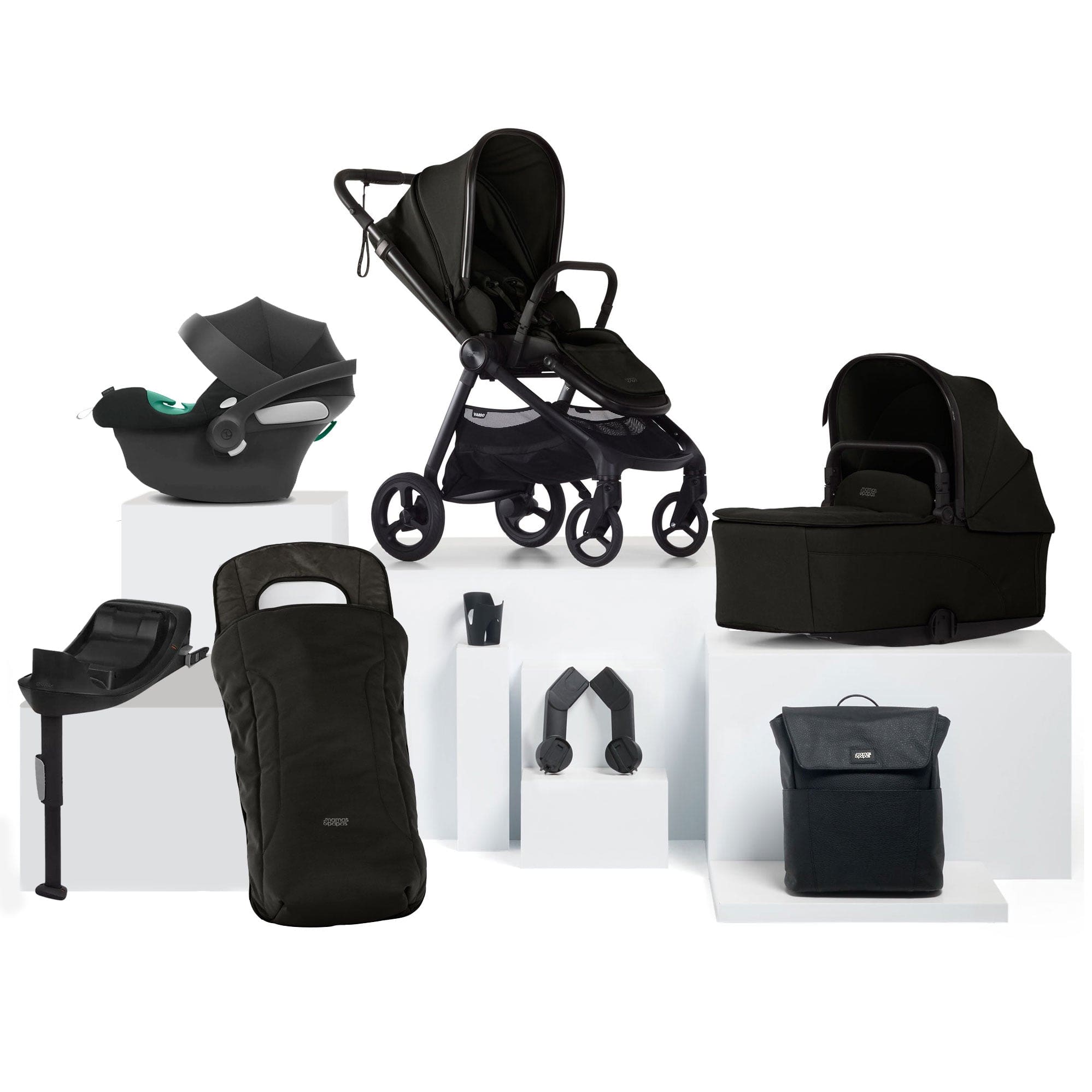 Mamas & Papas Vardo Complete Cybex Bundle in Noir Baby Prams 52391NR00 5063229180170