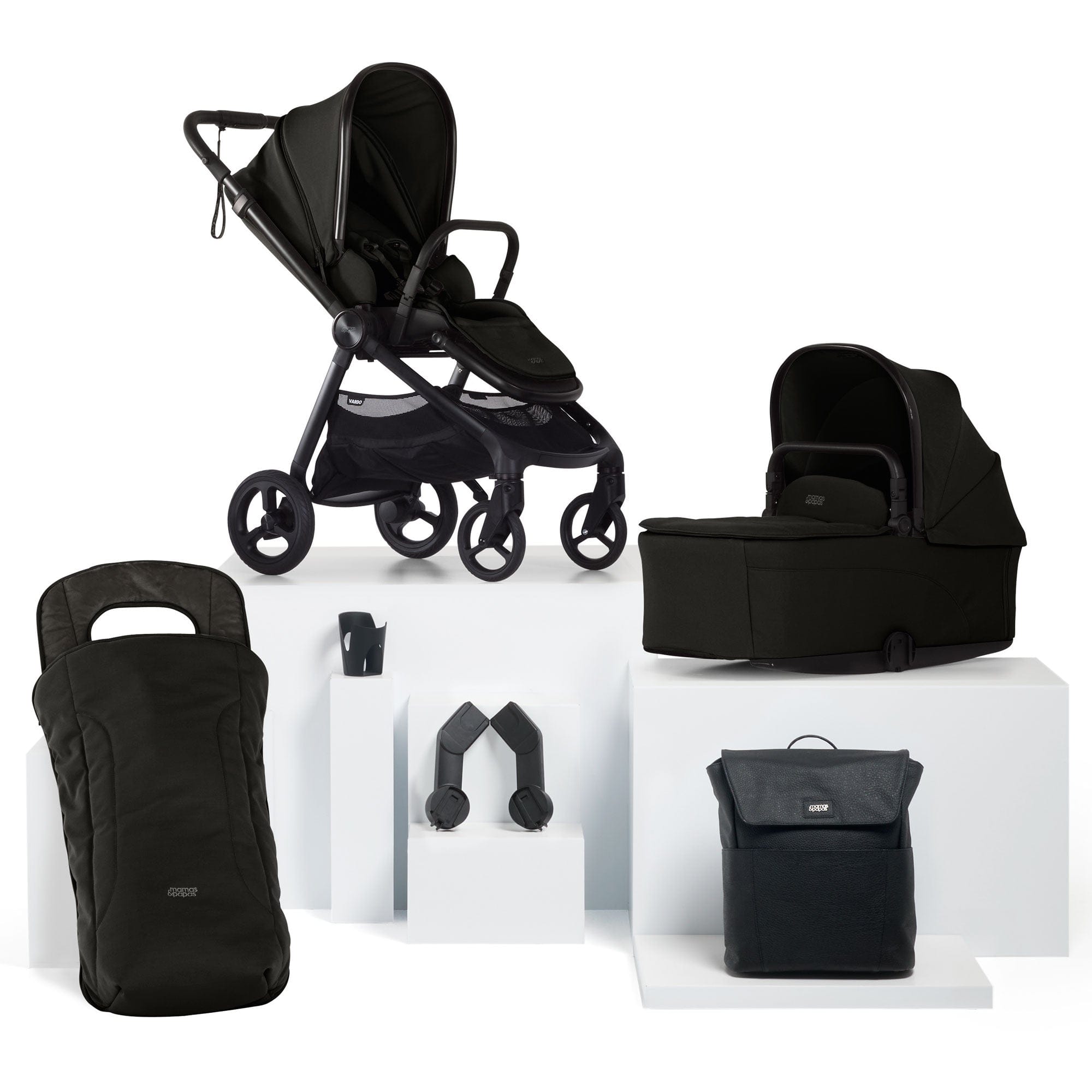 Mamas & Papas Vardo Essential Bundle in Noir Baby Prams 52381NR00 5063229180163