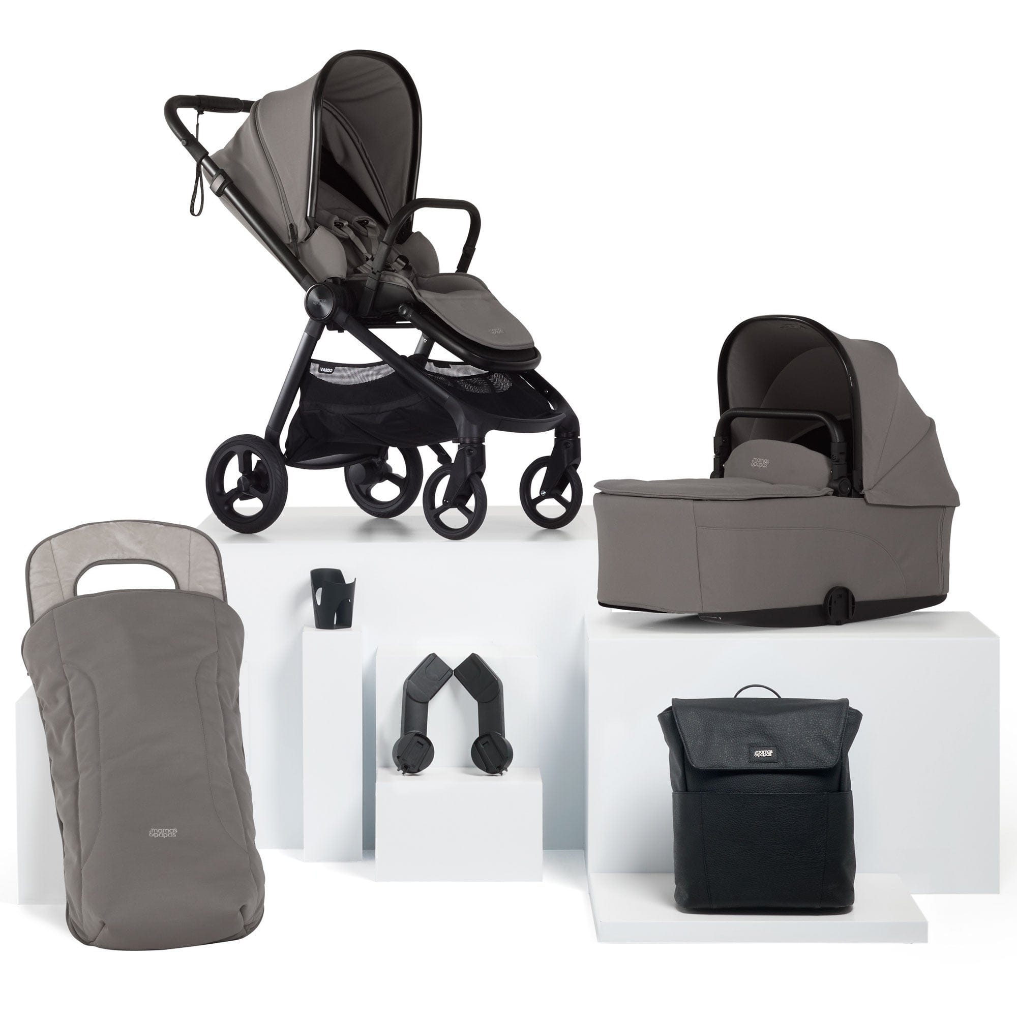 Mamas & Papas Vardo Essential Bundle in Storm Baby Prams 5239S4301 5063229180286