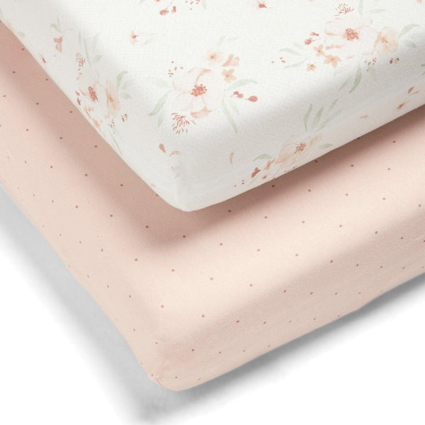 Mamas Papas Fitted Cotbed Sheets in Floral