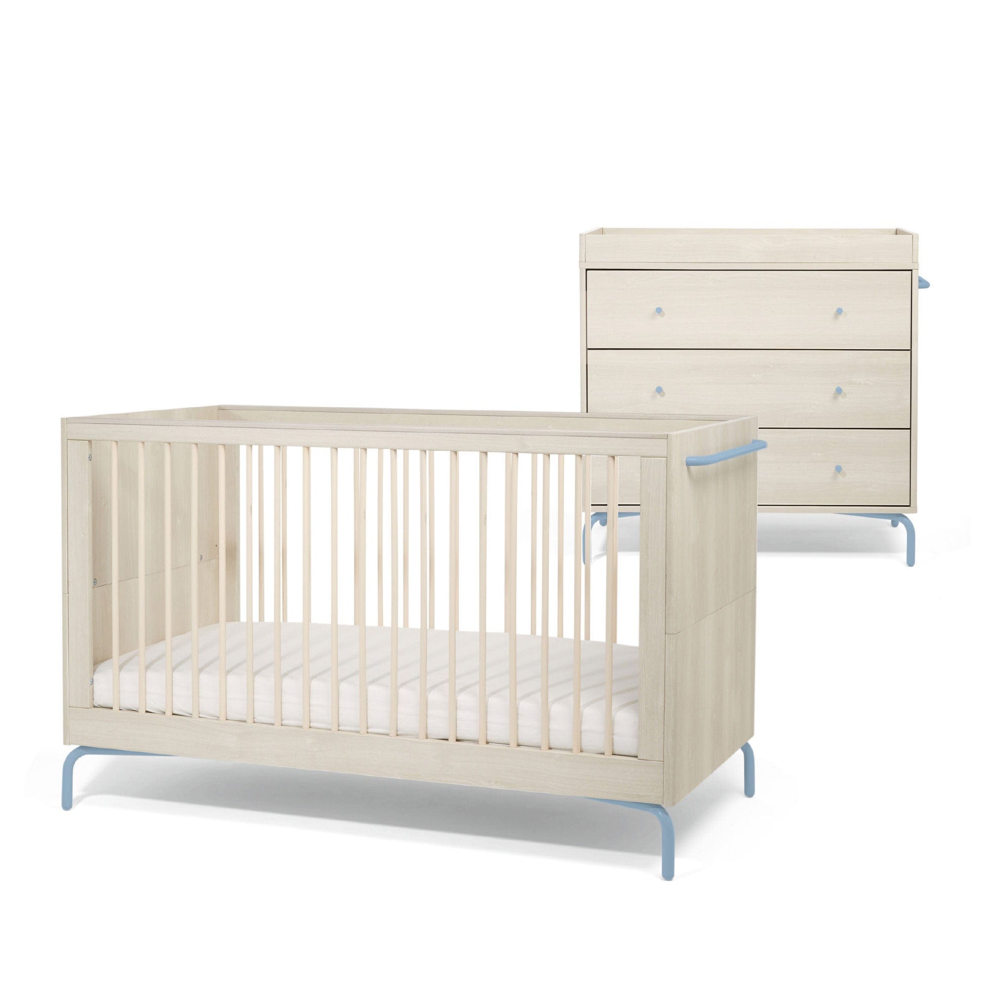 Mamas & Papas Kinlay 2 Piece Roomset in Dusty Blue Nursery Room Sets