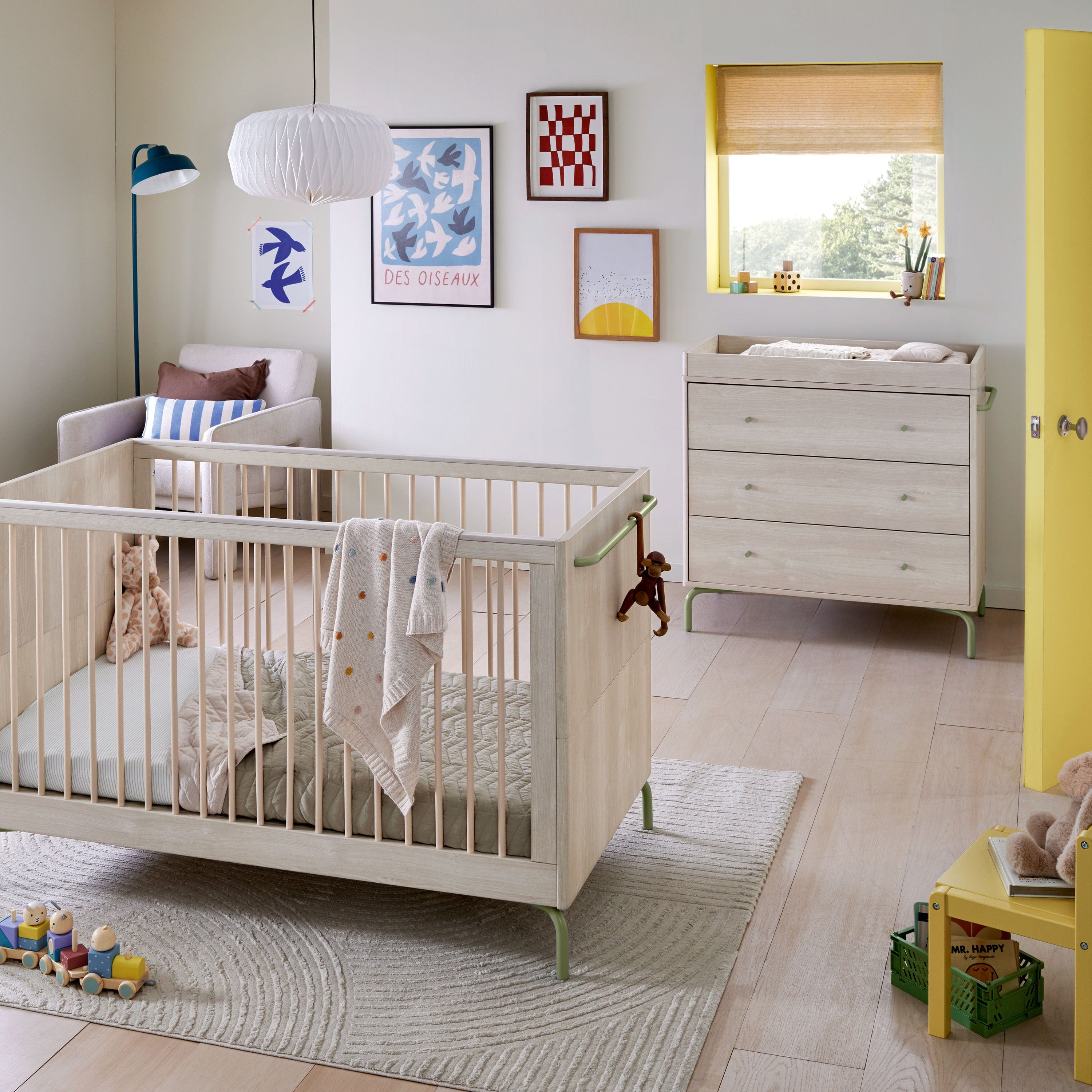 Mamas & Papas Kinlay 2 Piece Roomset in Moss Green Nursery Room Sets