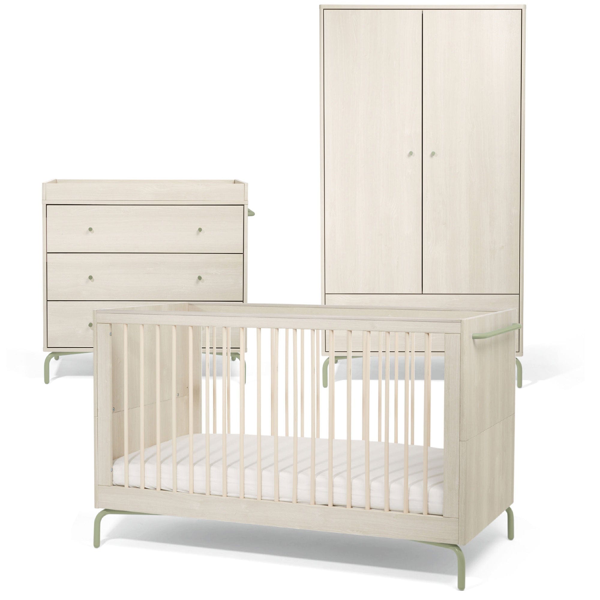 Mamas & Papas Kinlay 3 Piece Roomset in Moss Green Nursery Room Sets