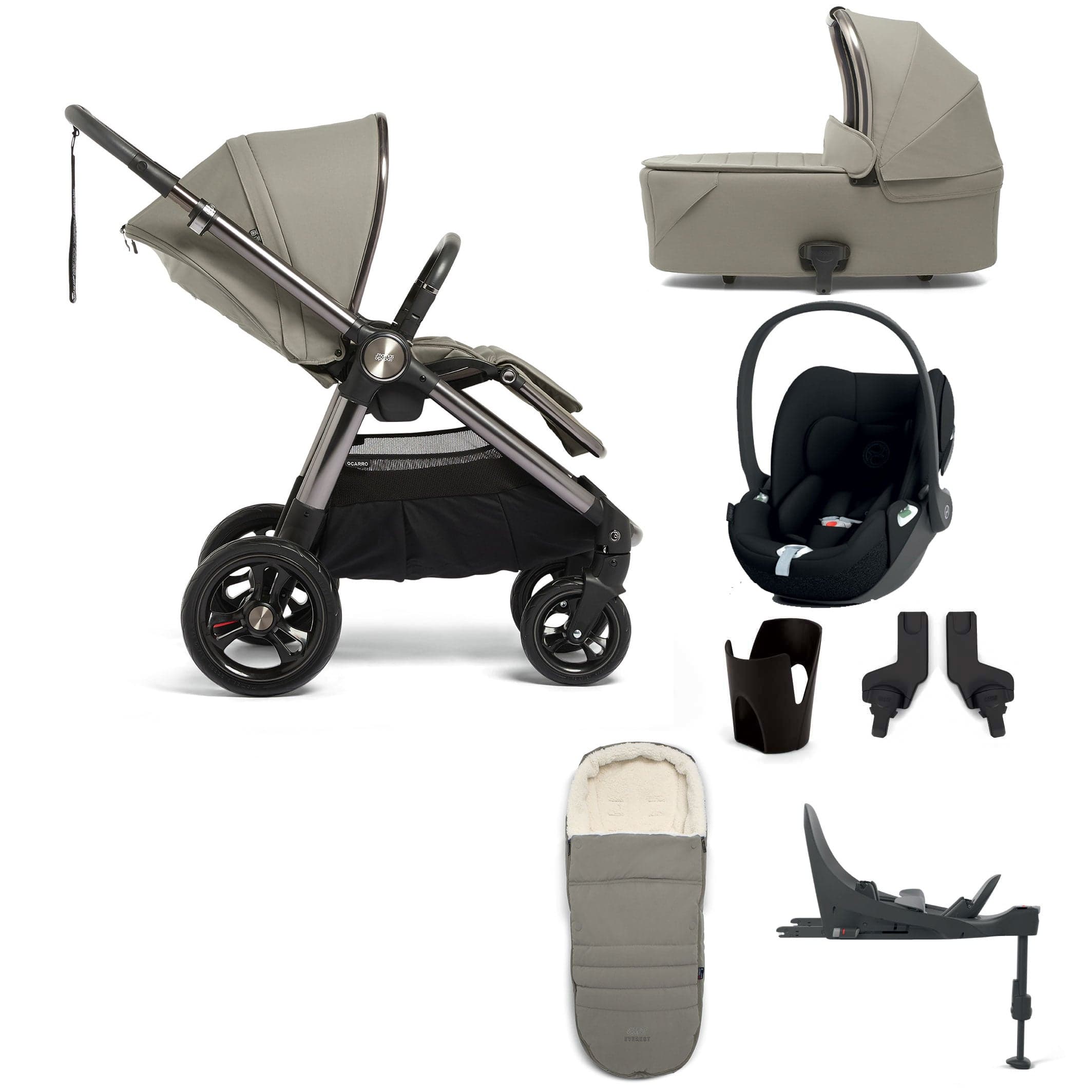 Mamas & Papas Ocarro 8-Piece Complete Cloud T Kit in Everest Travel Systems 6193L9107 5057232698487