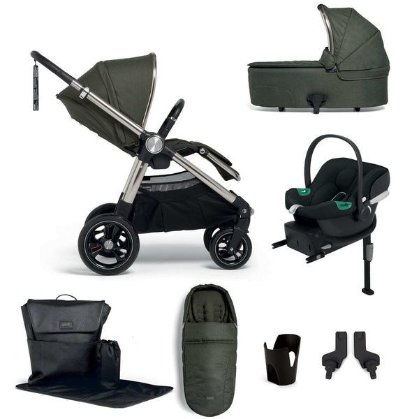 Mamas Papas Ocarro Complete 8 Piece Cybex Bundle in Hunter Green