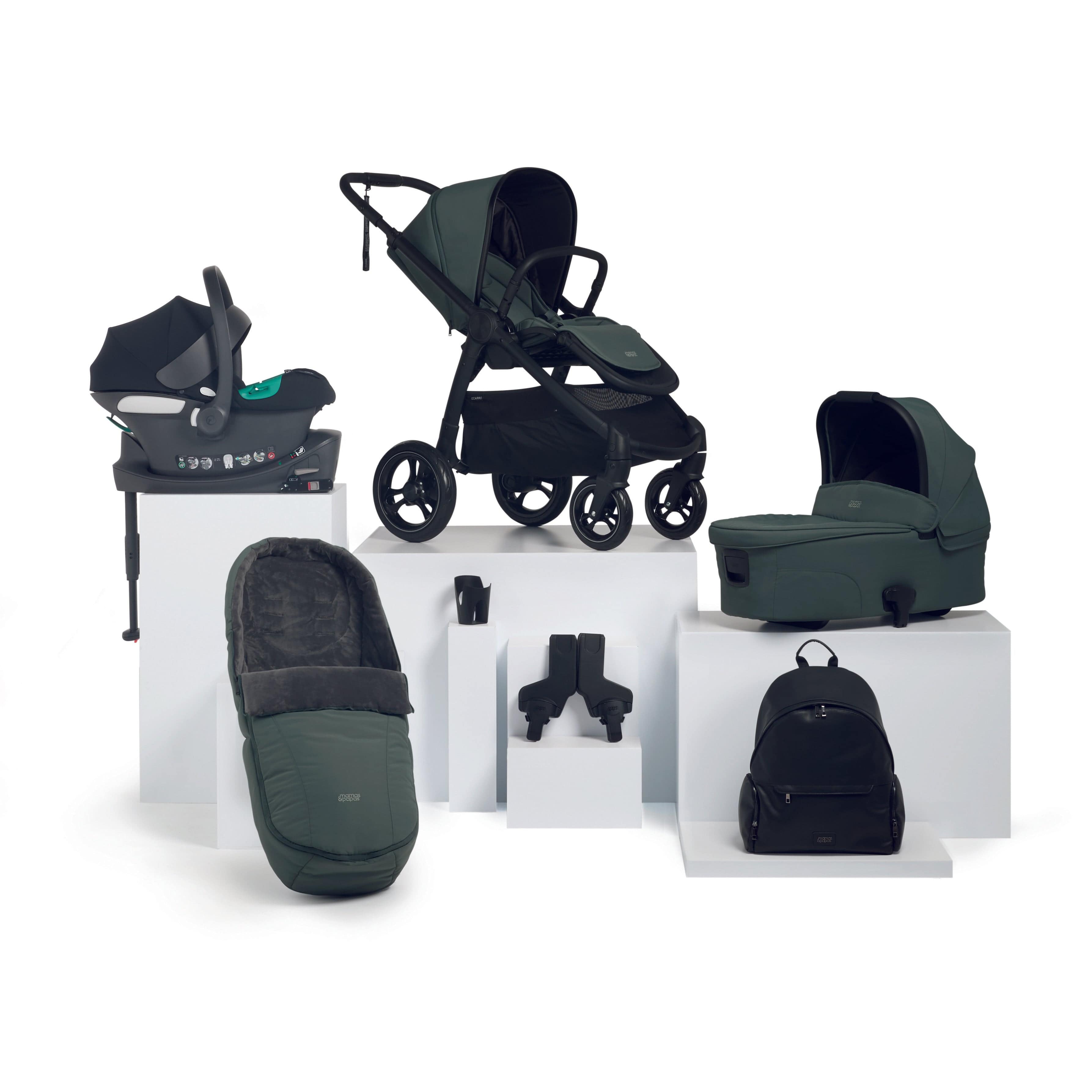 Mamas & Papas Ocarro Complete 8-Piece Cybex Bundle in Oasis Travel Systems 61921SS00 5063229108372