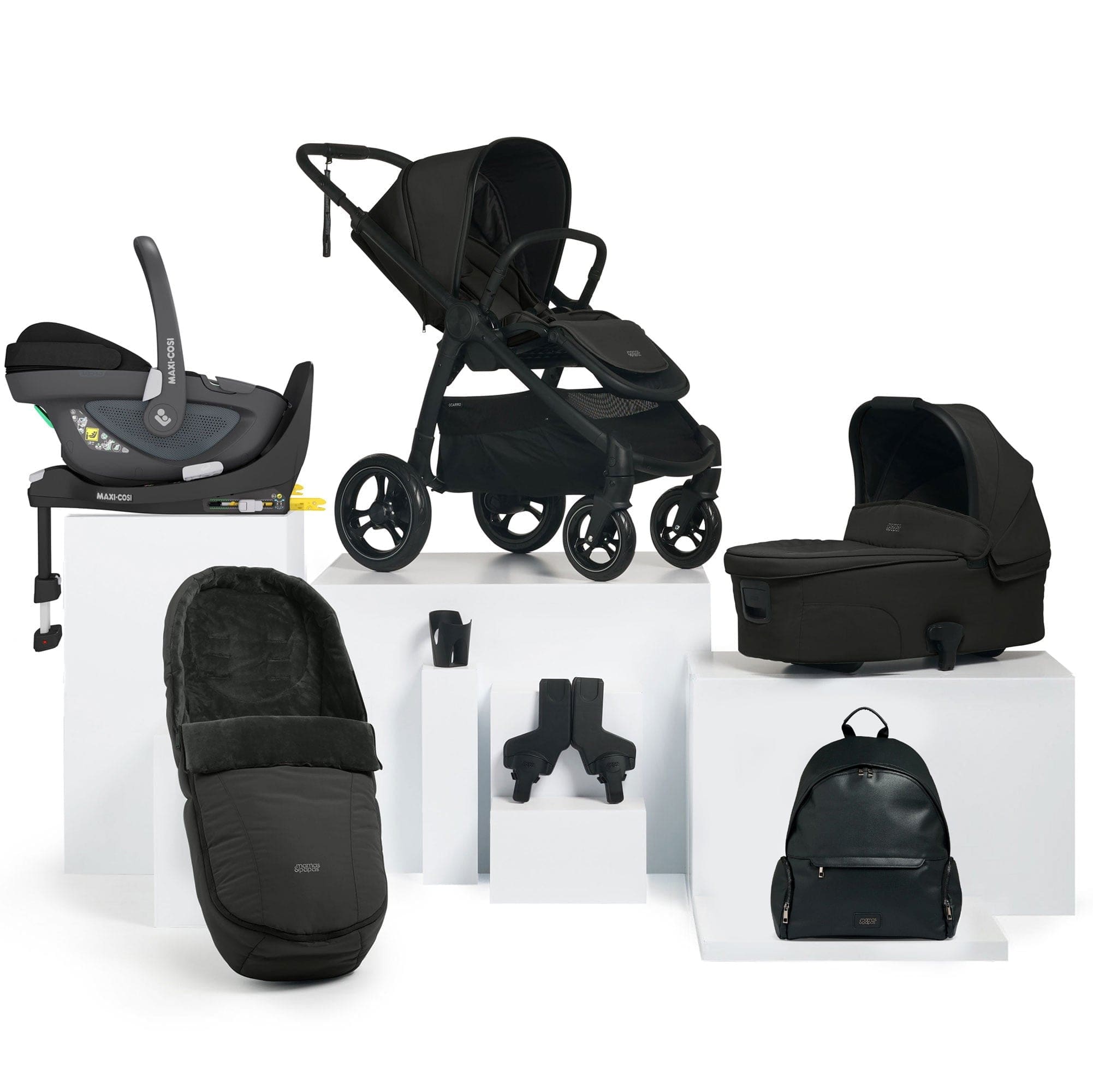 Mamas Papas Ocarro Complete 8 Piece Maxi Cosi Bundle in Jet