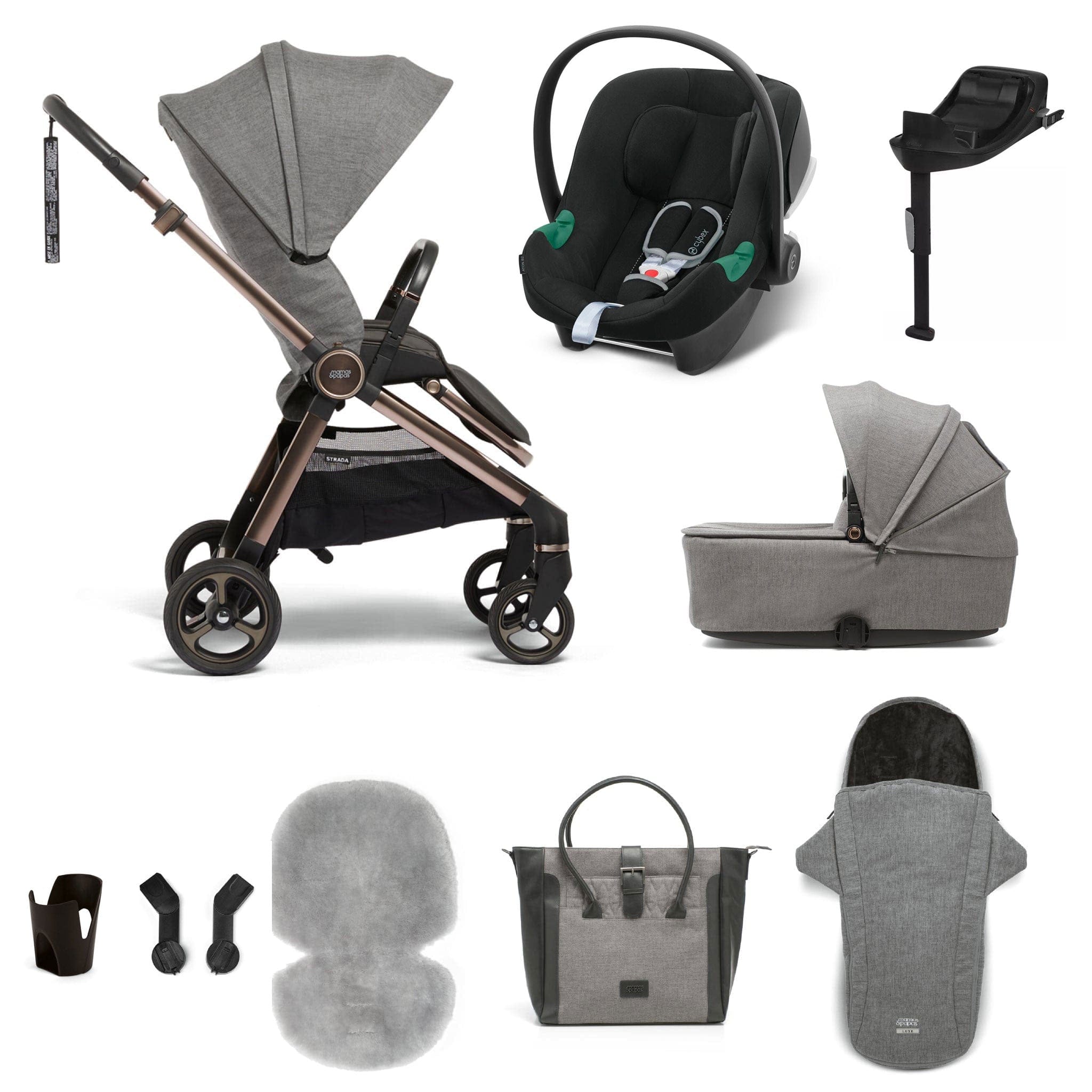 Mamas & Papas Strada 9-Piece Travel Bundle in Luxe Travel Systems 6189L8300-2 5057232769446