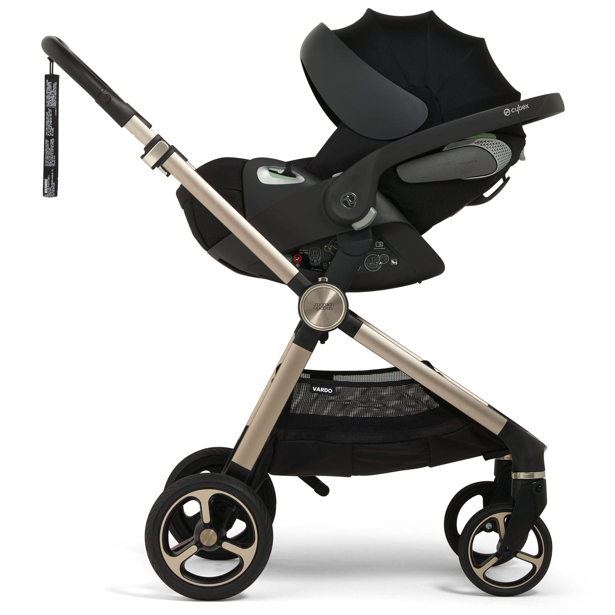 Mamas & Papas Vardo Complete Cybex Bundle in Shell Travel Systems