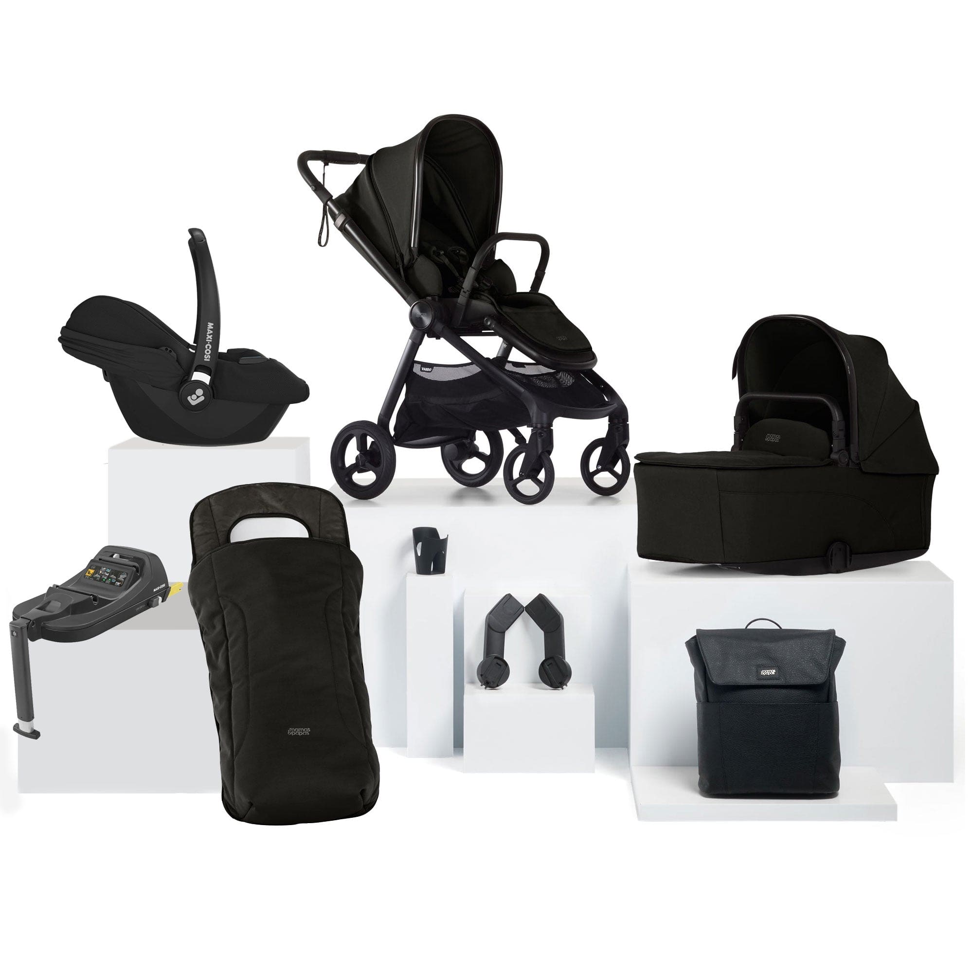 Mamas & Papas Vardo Complete Maxi-Cosi Bundle in Noir Travel Systems 17418-VAR-MAX-CAB 5063229180187