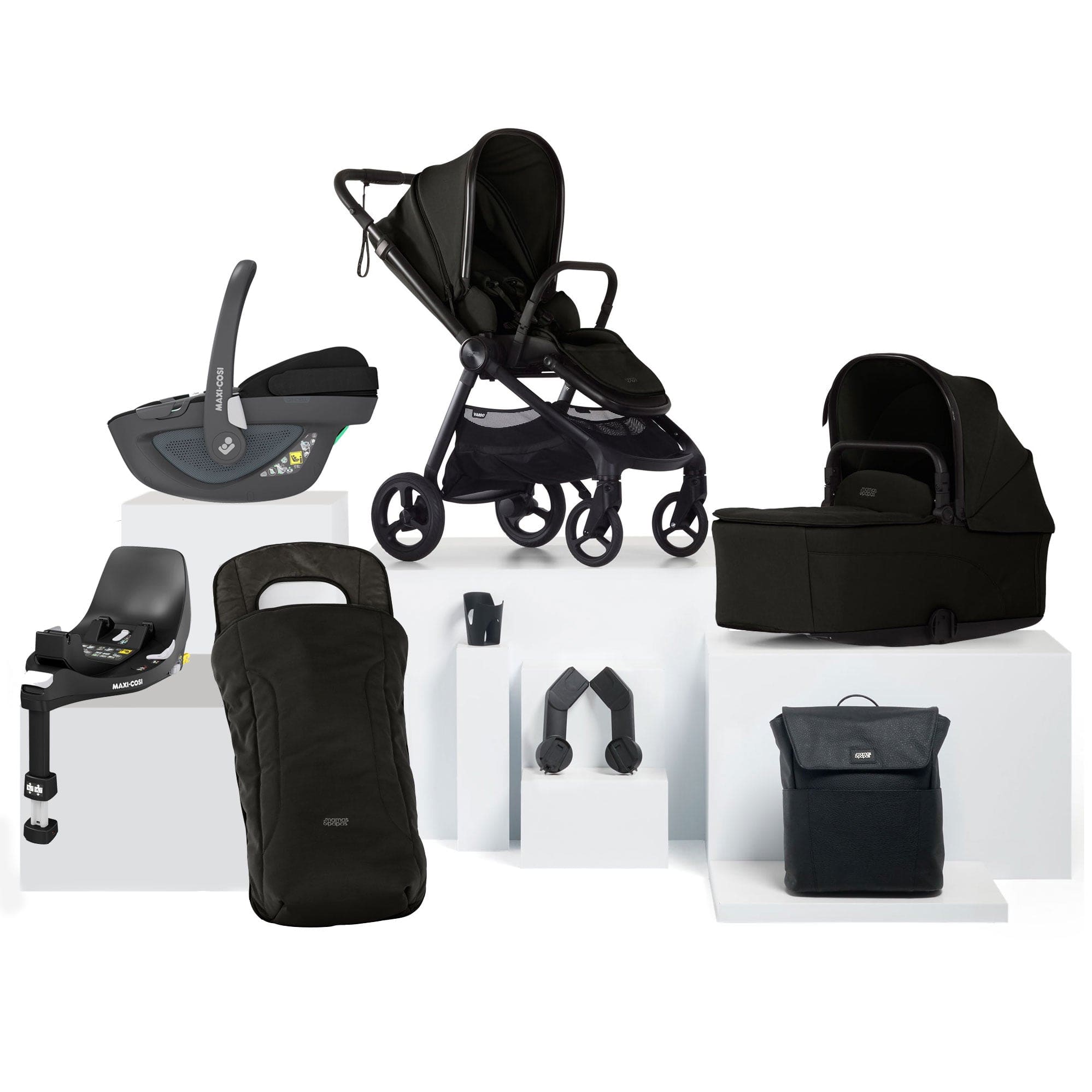 Mamas & Papas Vardo Complete Maxi-Cosi Bundle in Noir Travel Systems 17422-VAR-MAX-P360 5063229180187