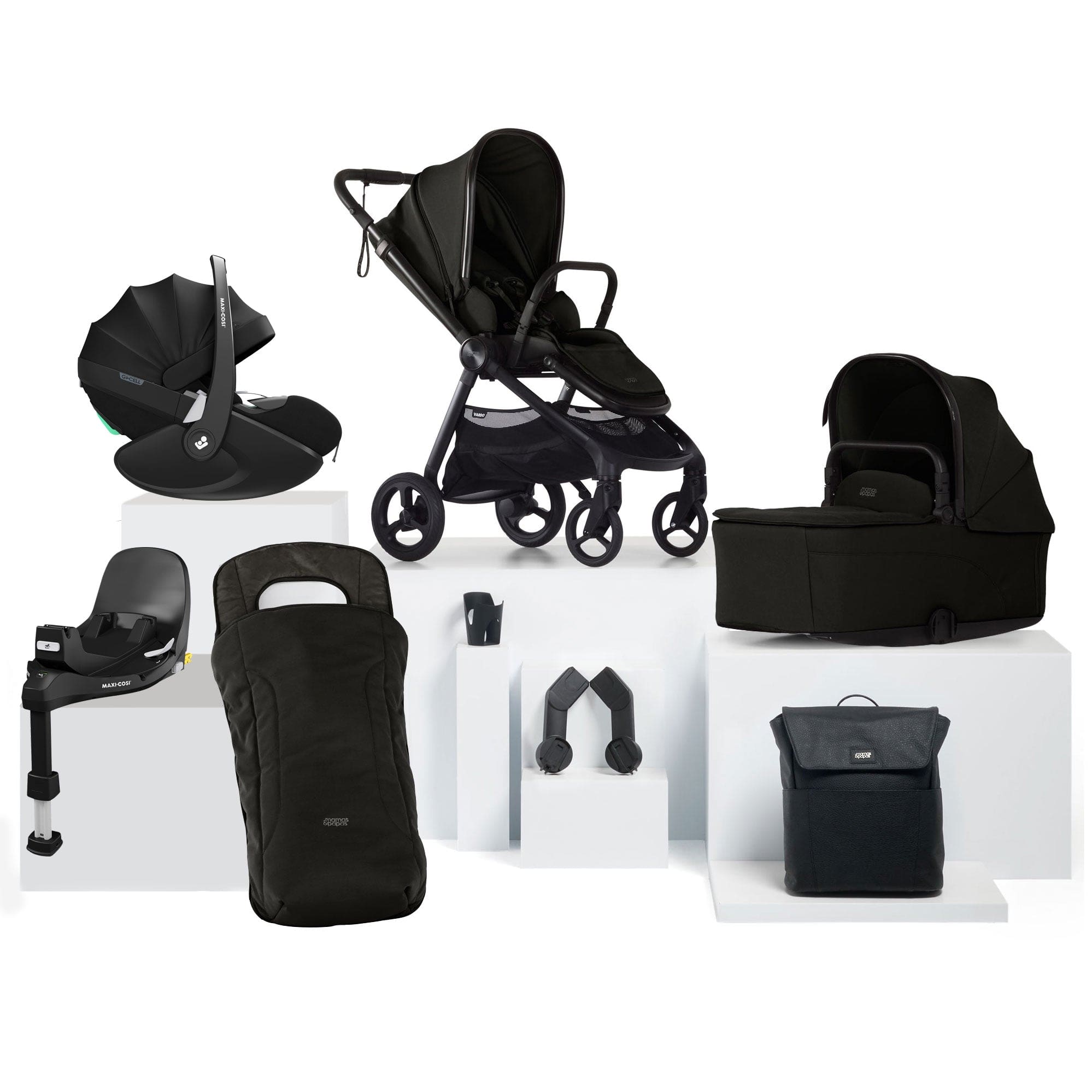 Mamas & Papas Vardo Complete Maxi-Cosi Bundle in Noir Travel Systems 17426-VAR-MAX-PV2 5063229180187