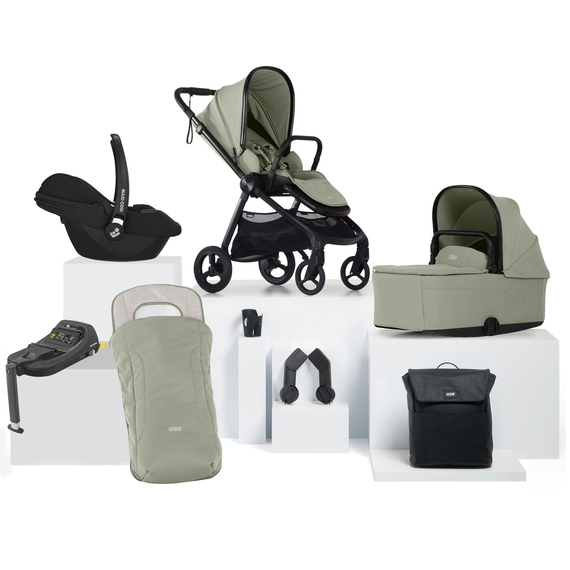 Mamas & Papas Vardo Complete Maxi-Cosi Bundle in Sage Travel Systems 17419-VAR-MAX-CAB 5063229180224