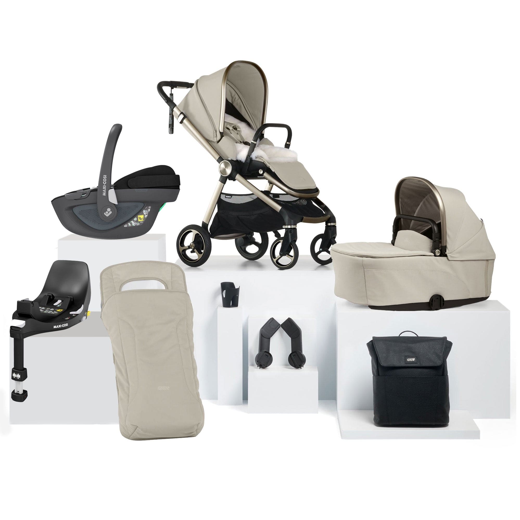 Mamas & Papas Vardo Complete Maxi-Cosi Bundle in Shell Travel Systems 17424-VAR-MAX-P360 5063229180309