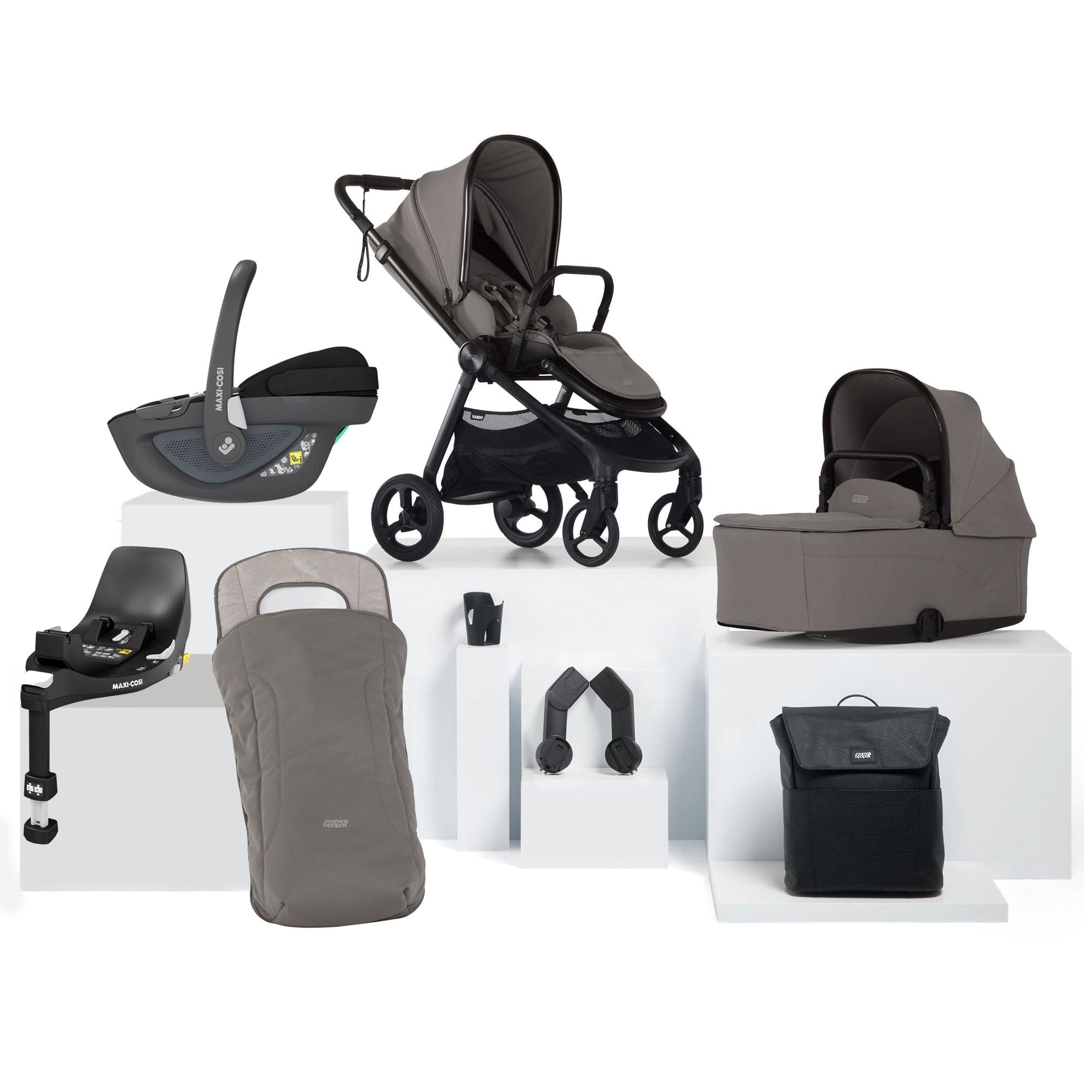 Mamas & Papas Vardo Complete Maxi-Cosi Bundle in Storm Travel Systems 17425-VAR-MAX-P360 5063229180149