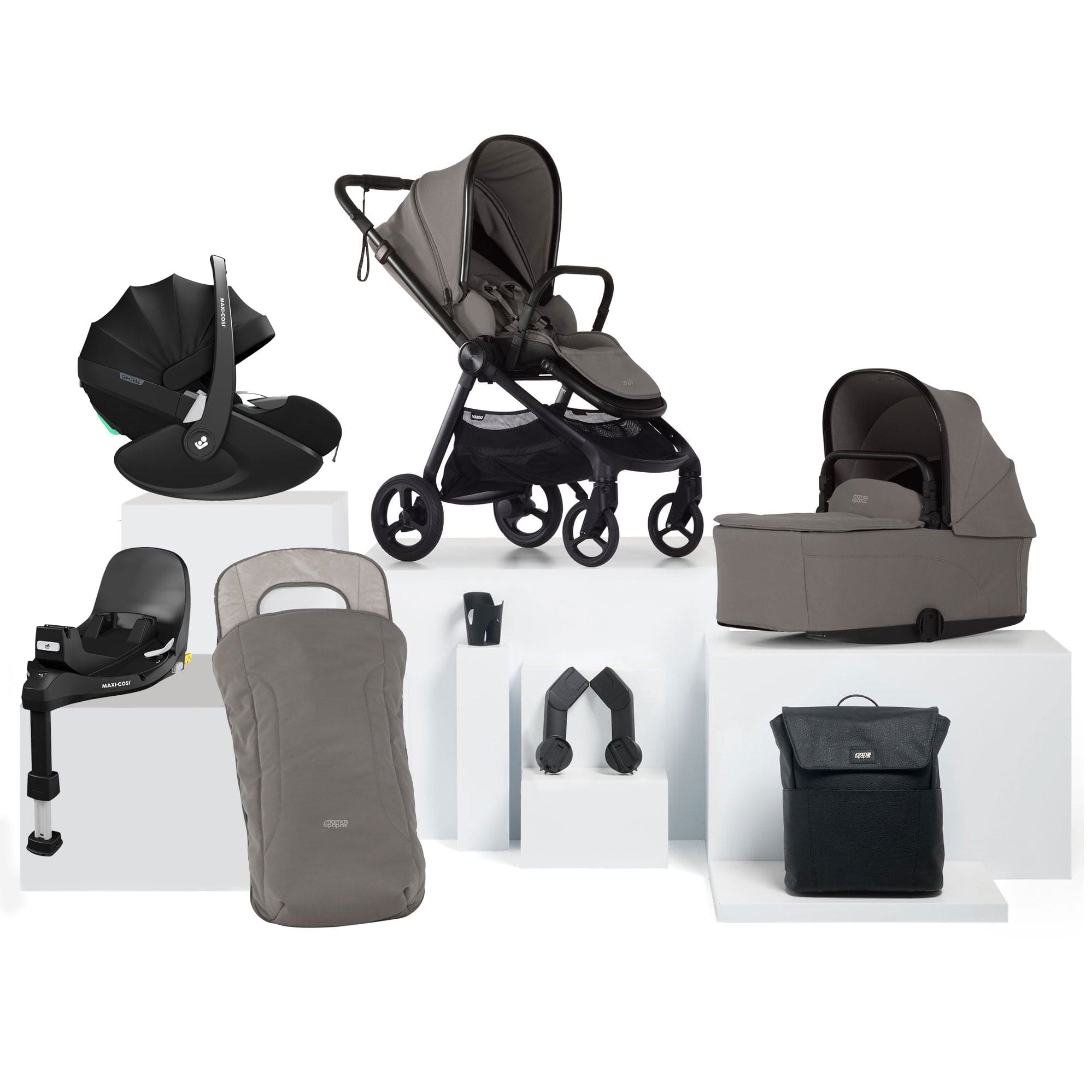 Mamas & Papas Vardo Complete Maxi-Cosi Bundle in Storm Travel Systems 17429-VAR-MAX-PV2 5063229180149