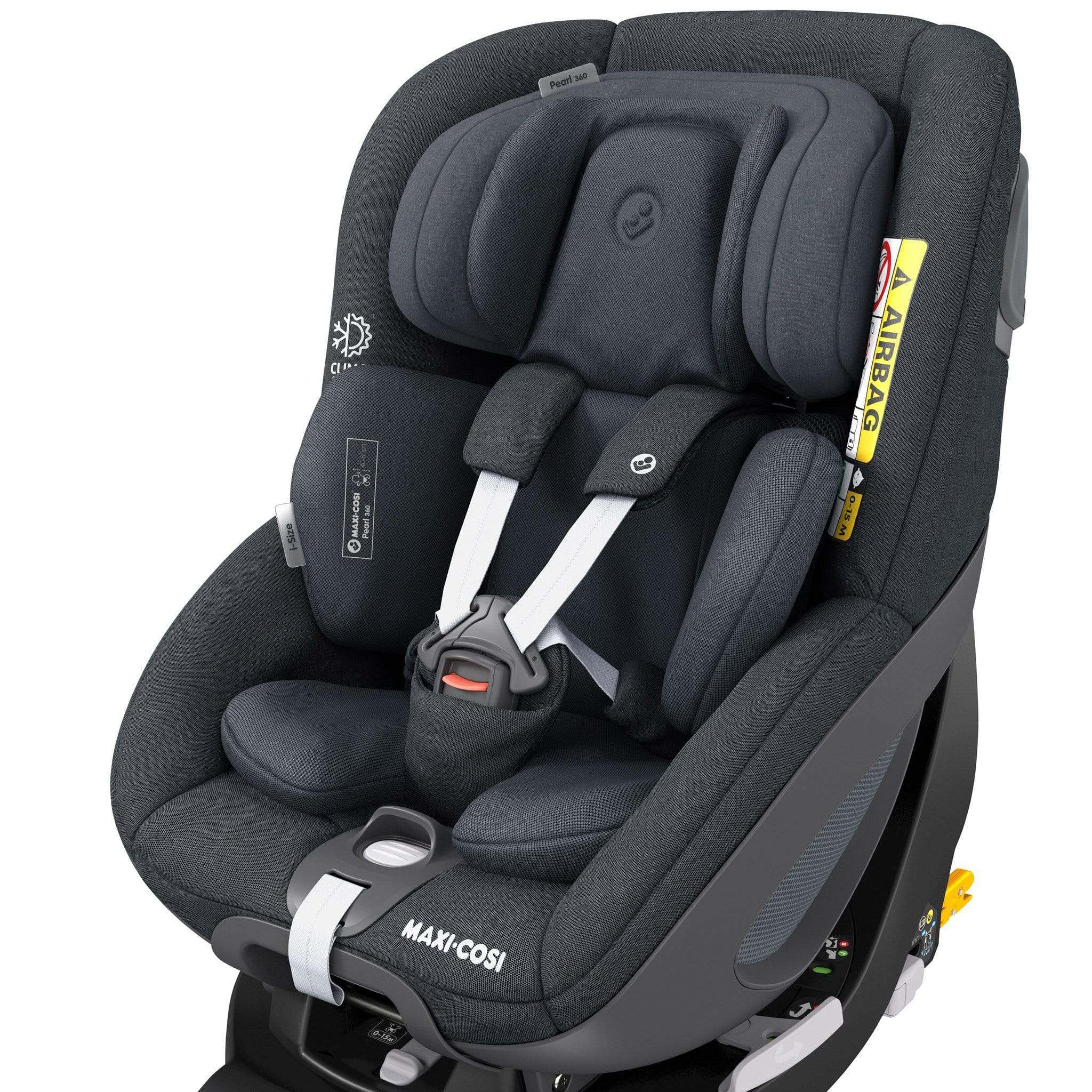 Maxi-Cosi Pebble 360, Pearl 360 & Familyfix 360 Base Bundle - Graphite Baby Car Seats KF10000049 8712930170501