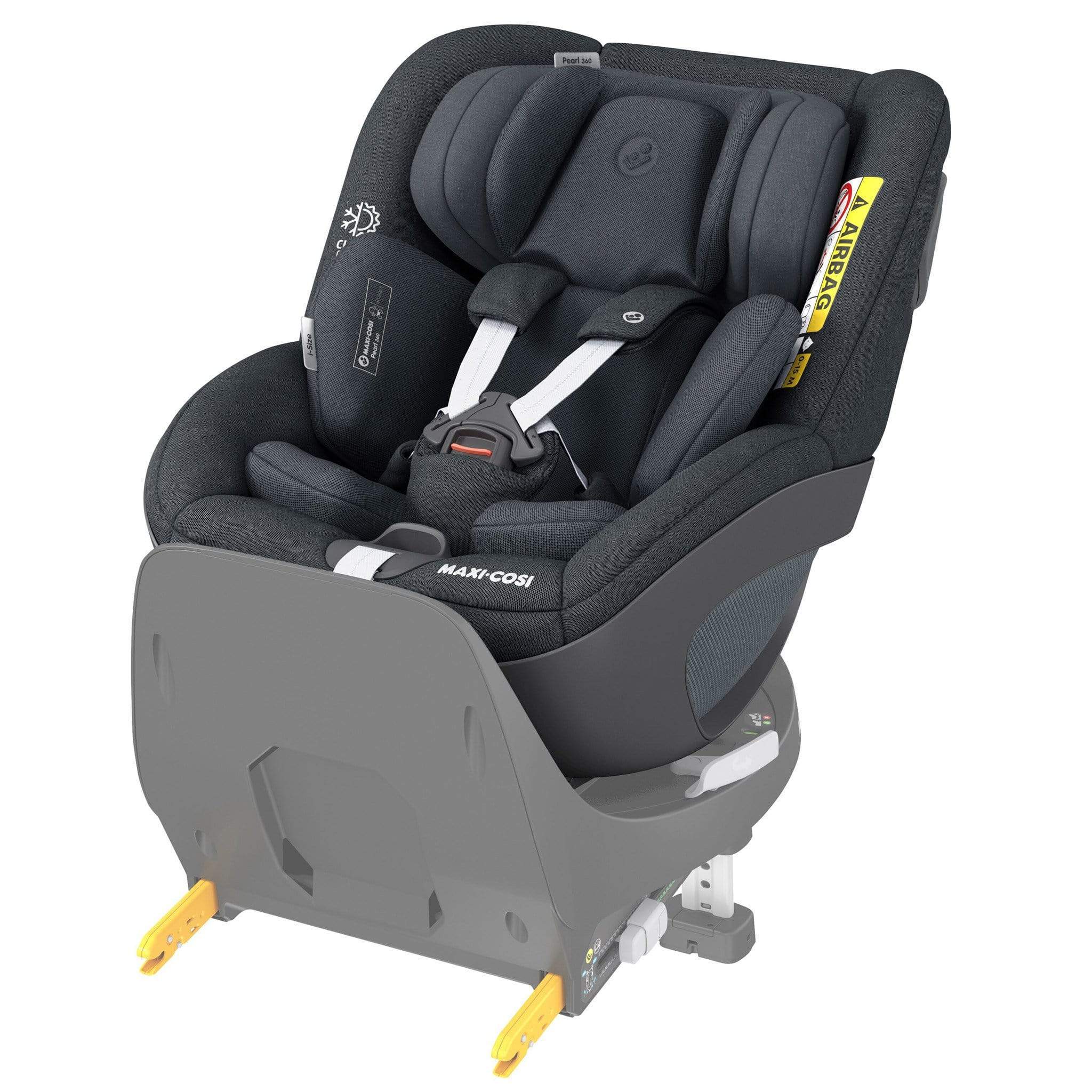 Maxi-Cosi Pebble 360, Pearl 360 & Familyfix 360 Base Bundle - Graphite Baby Car Seats KF10000049 8712930170501