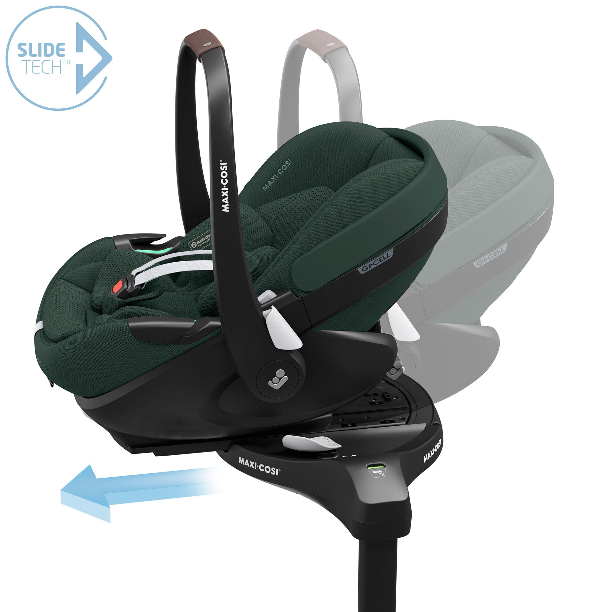 Maxi-Cosi Pebble 360 Pro V2 in Twillic Green Baby Car Seats