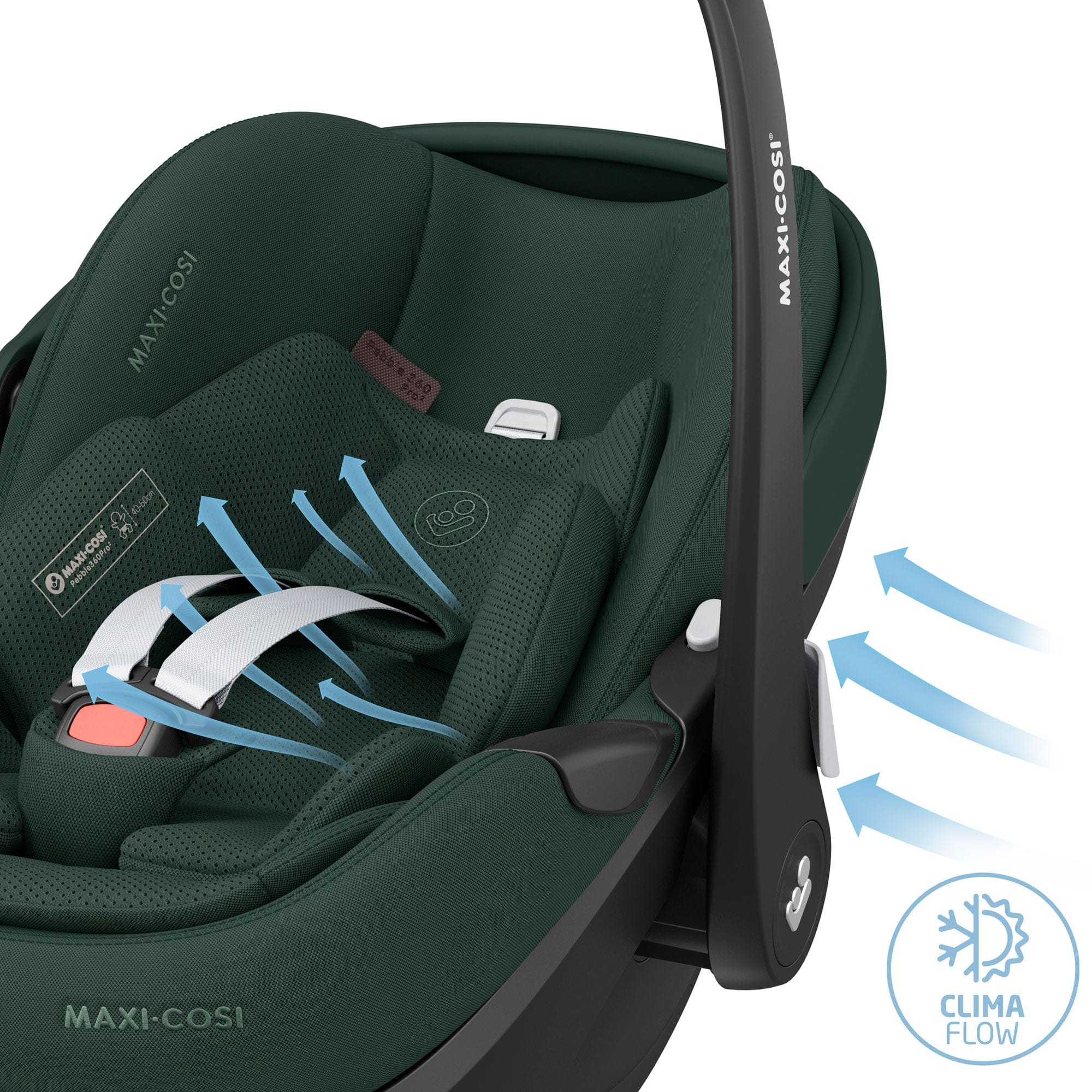 Maxi-Cosi Pebble 360 Pro V2 in Twillic Green Baby Car Seats