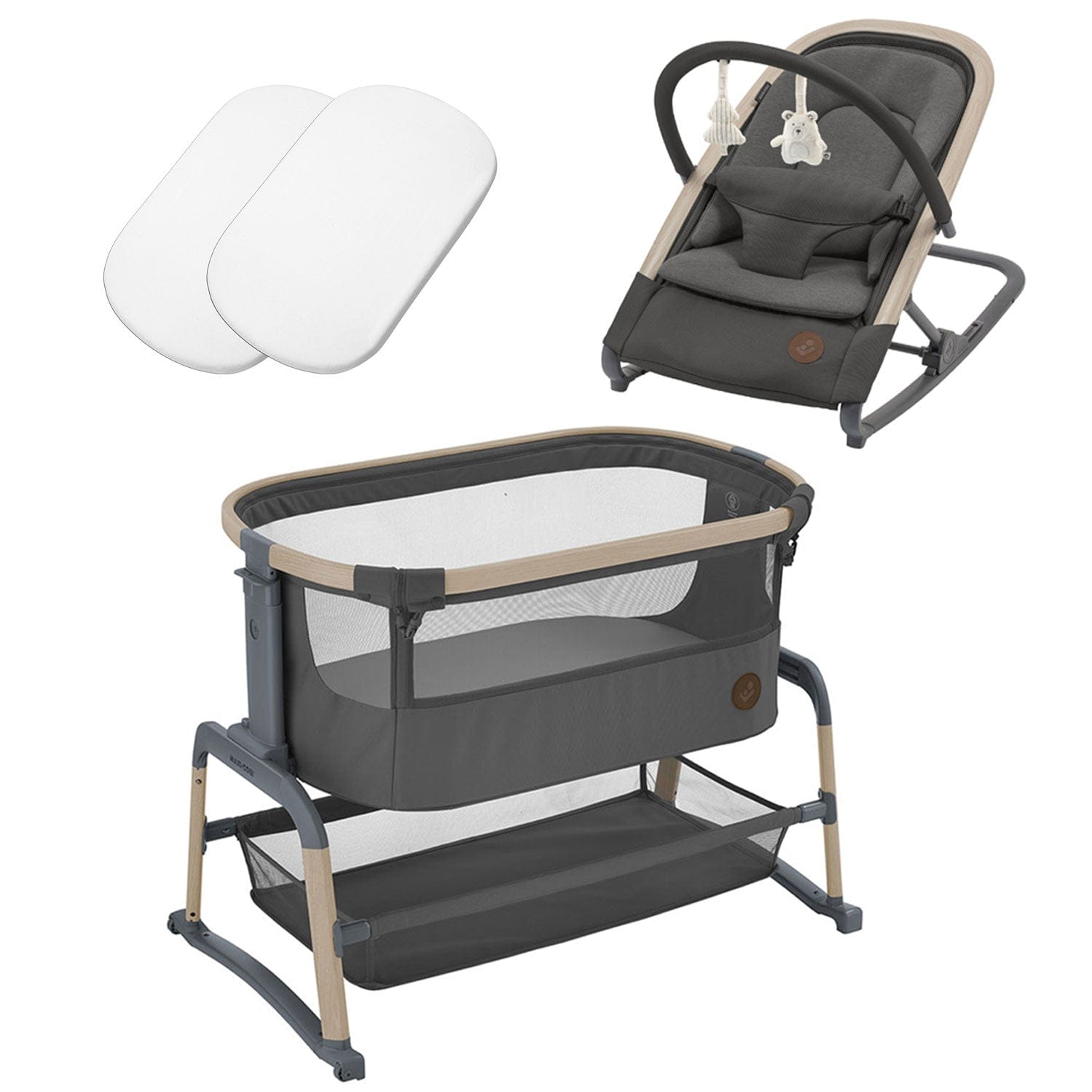 Maxi-Cosi Home Essential Bundle in Beyond Graphite Cribs 17812-HOME-ESS-GRA 3220660003204