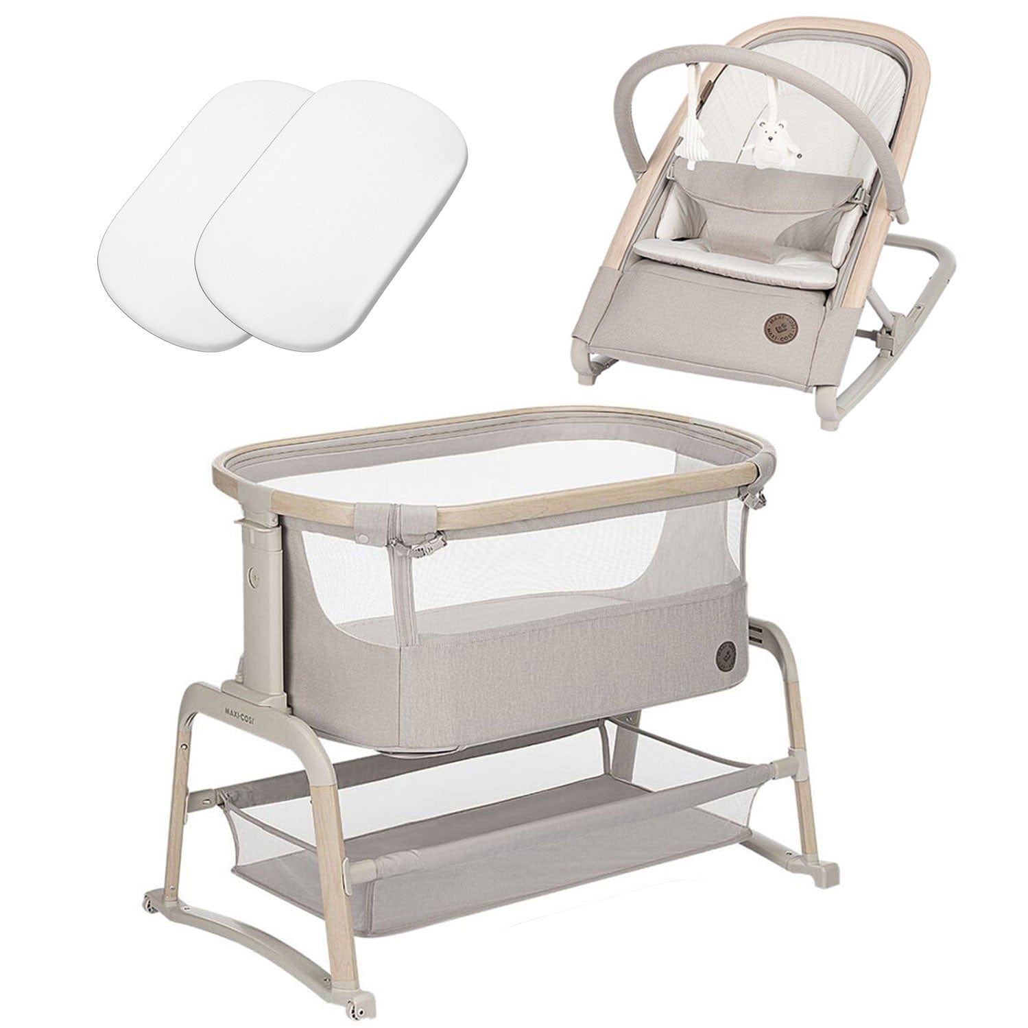 Maxi-Cosi Home Essential Bundle in Classic Beige Cribs 17813-HOME-ESS-BEI 8712930013525