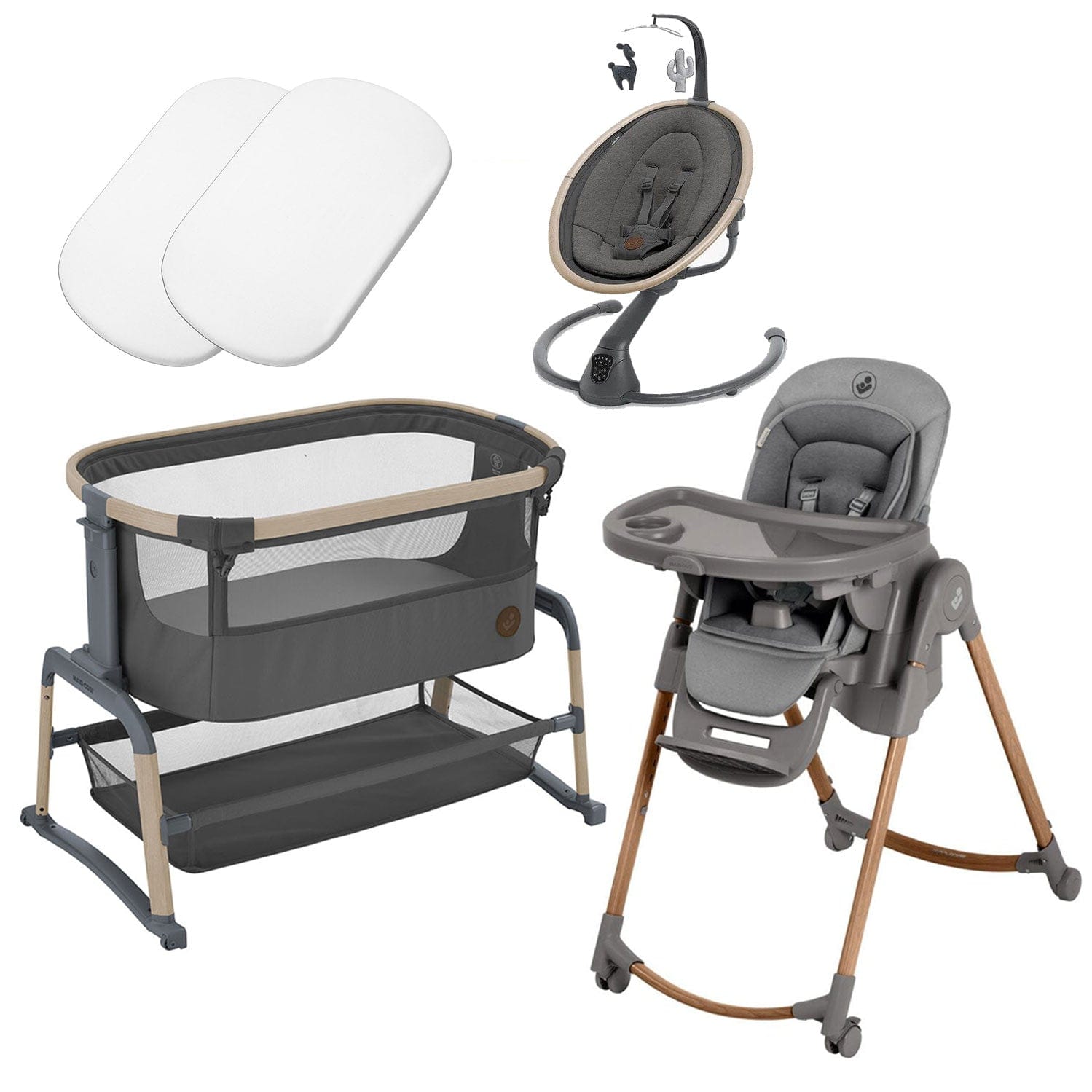 Maxi-Cosi Home Premium Bundle in Beyond Graphite Cribs 17816-HOME-PRE-GRA 3220660003204