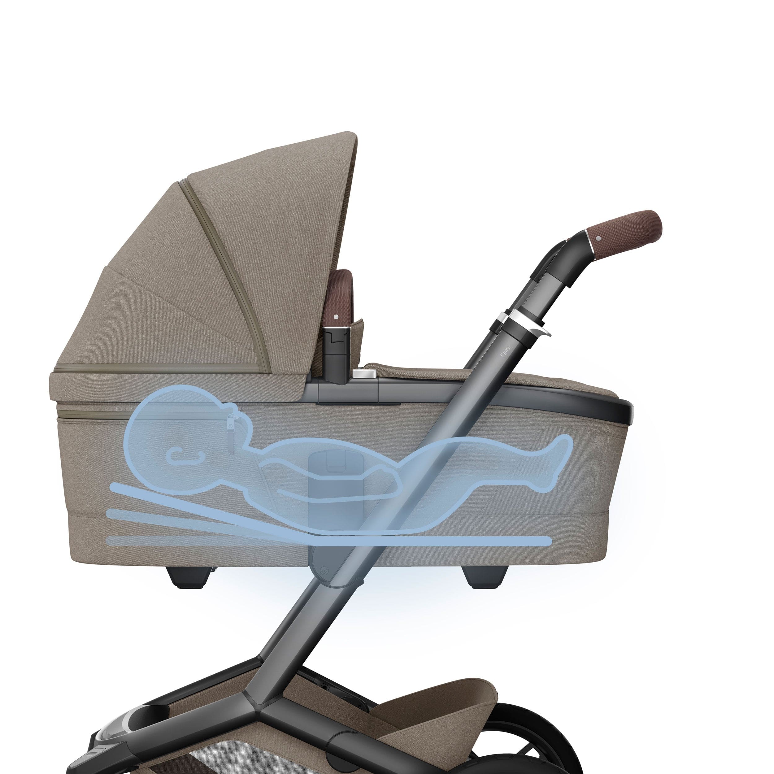 Maxi-Cosi FAME Pushchair in Twillic Truffle (Black Wheels) Pushchairs & Buggies 1920470300 3220660337965