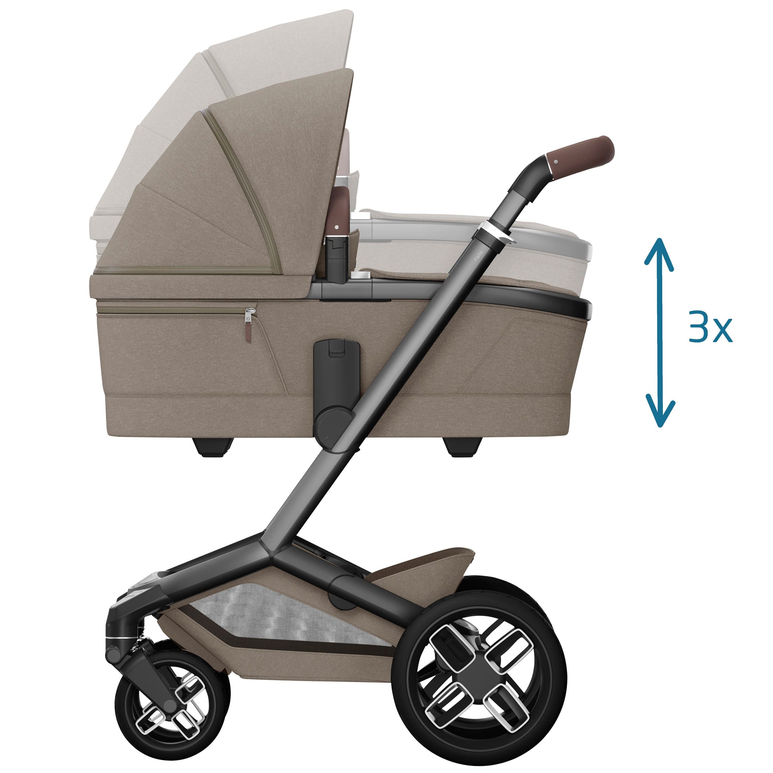 Maxi-Cosi FAME Pushchair in Twillic Truffle (Black Wheels) Pushchairs & Buggies 1920470300 3220660337965