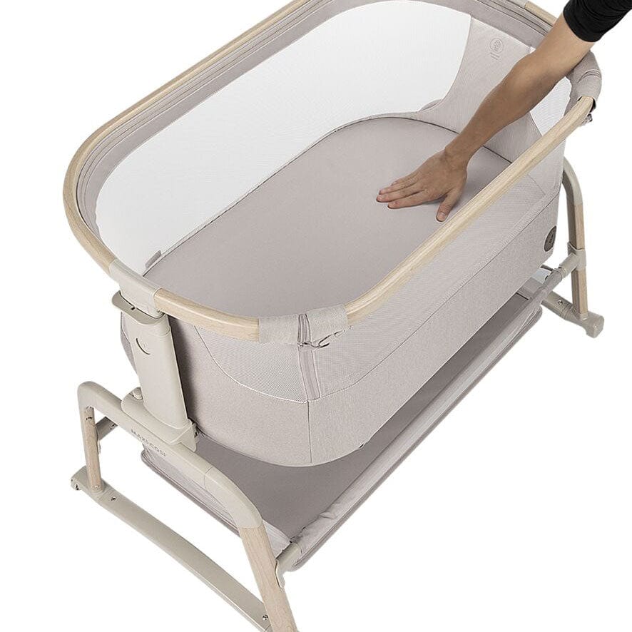 Maxi-Cosi Iora Air Bedside Crib in Classic Beige Travel Cots