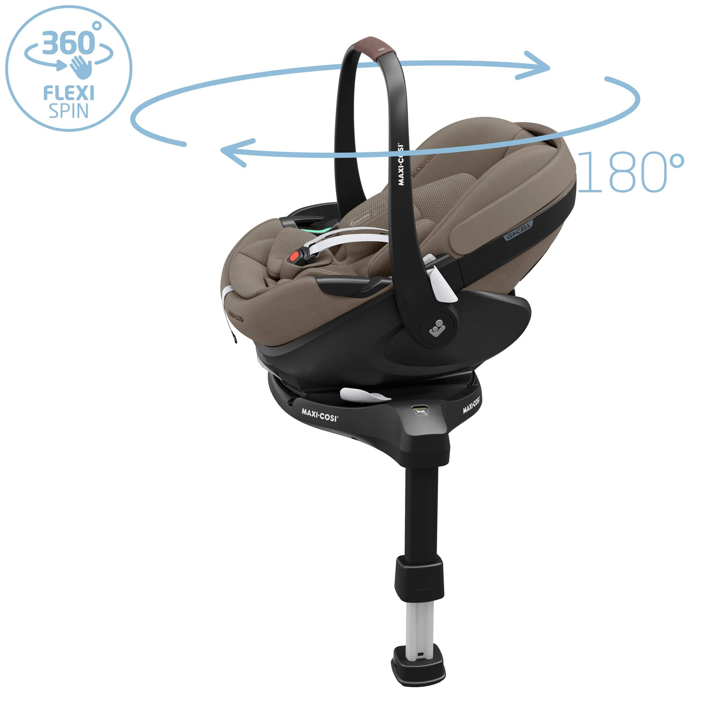 Maxi-Cosi FAME 10 Piece Premium Bundle in Twillic Truffle (Brown Wheels) Travel Systems KF69700000