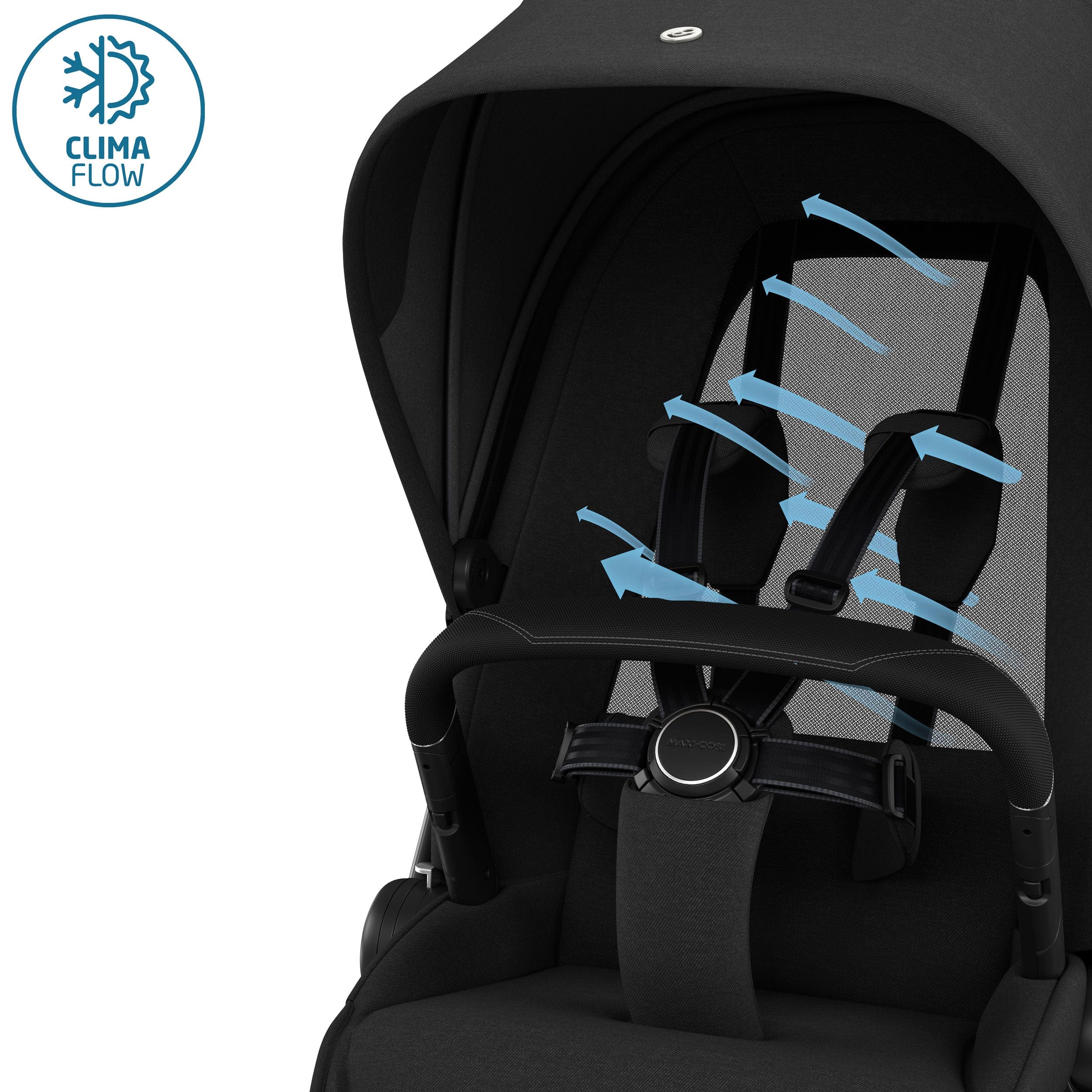 Maxi-Cosi FAME 7 Piece Essential Bundle in Twillic Black Travel Systems KF64400000