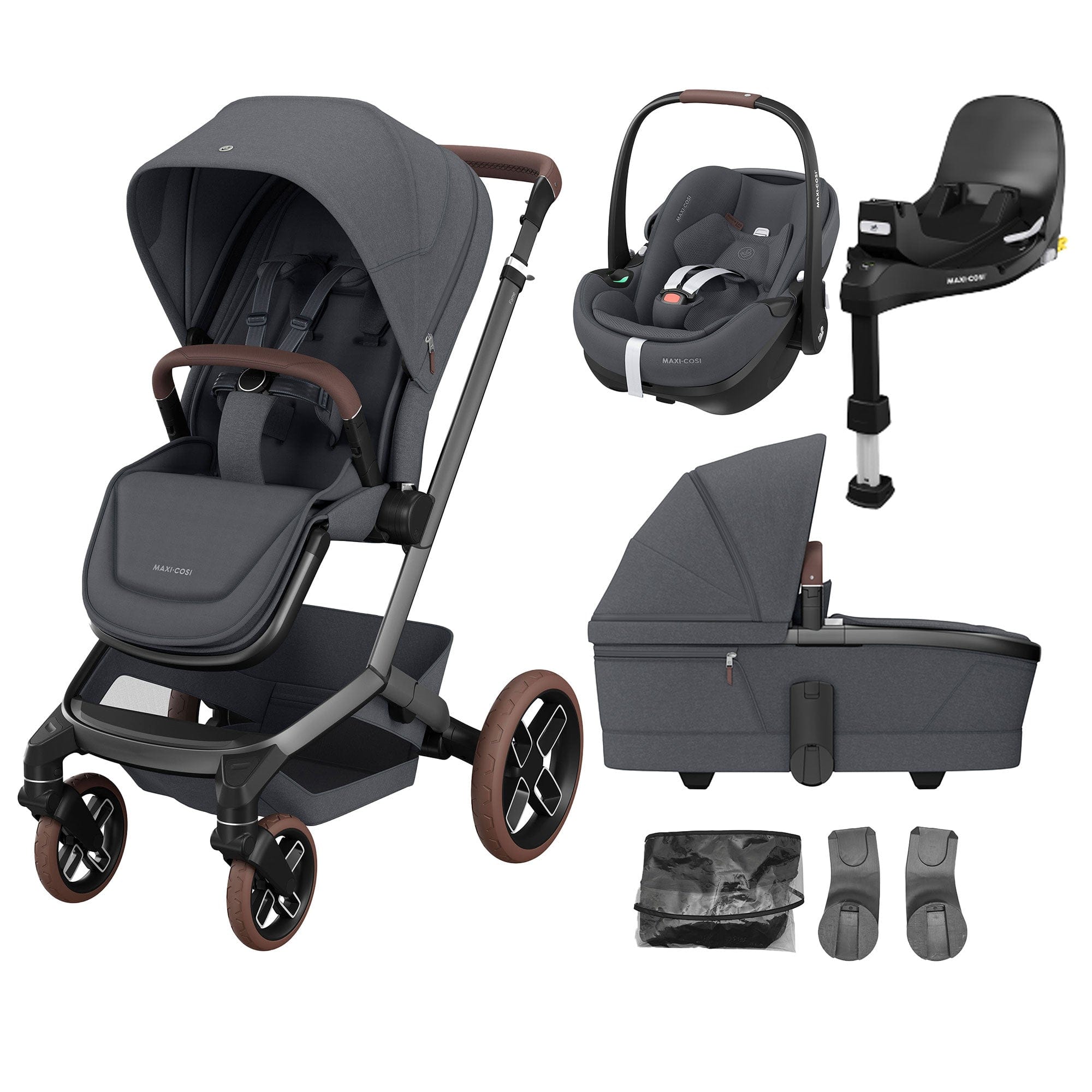 Maxi-Cosi FAME Travel System (Pebble 360 Pro & Base KIT) in Twillic Graphite Travel Systems KF69100000 8712930013570