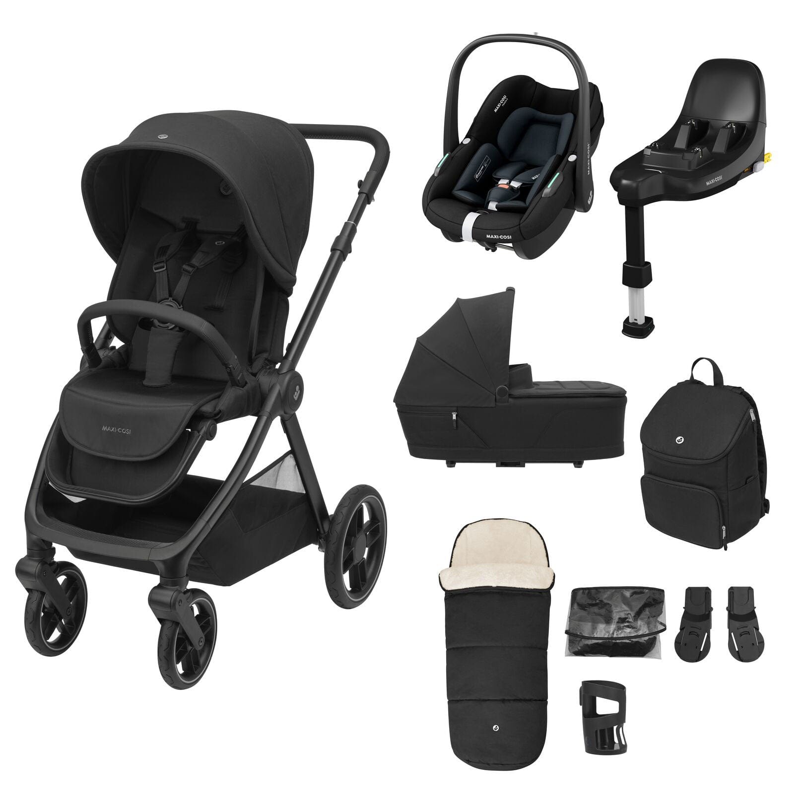 Maxi-Cosi Oxford 9pc Select Travel System in Black Travel Systems KF61300000 8712930009047