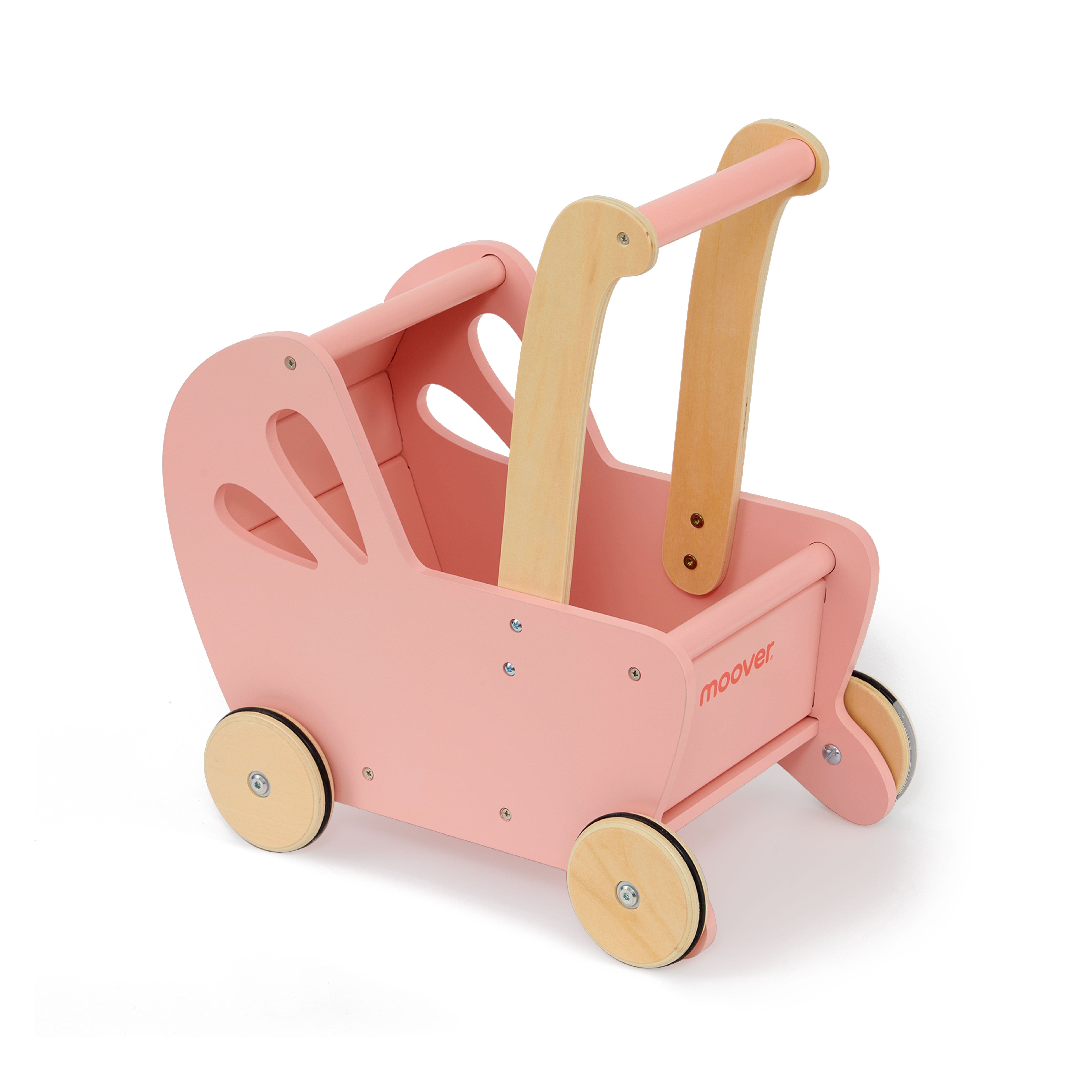 Moover Essential Dolls Pram Pink Baby Co