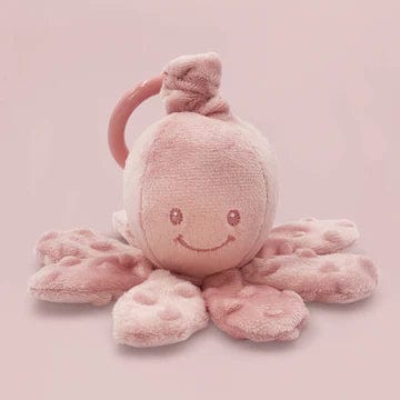 Nattou Vibrating Octopus Toy in Dusty Pink Soft Animals NATLAP876537 5414673876537