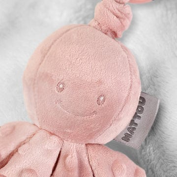 Nattou Vibrating Octopus Toy in Dusty Pink Soft Animals NATLAP876537 5414673876537