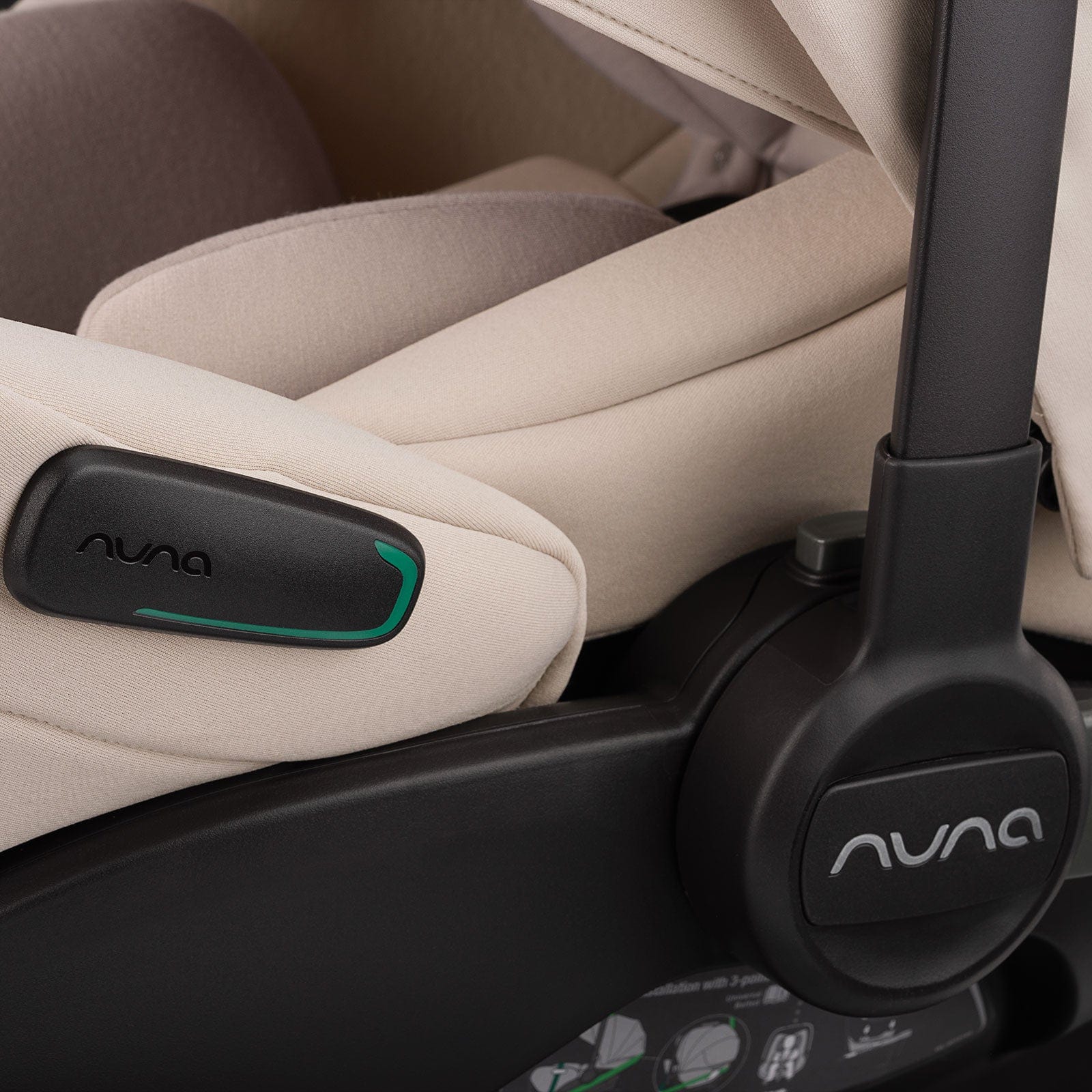 Nuna ARRA Flex Infant Carrier in Biscotti Baby Car Seats