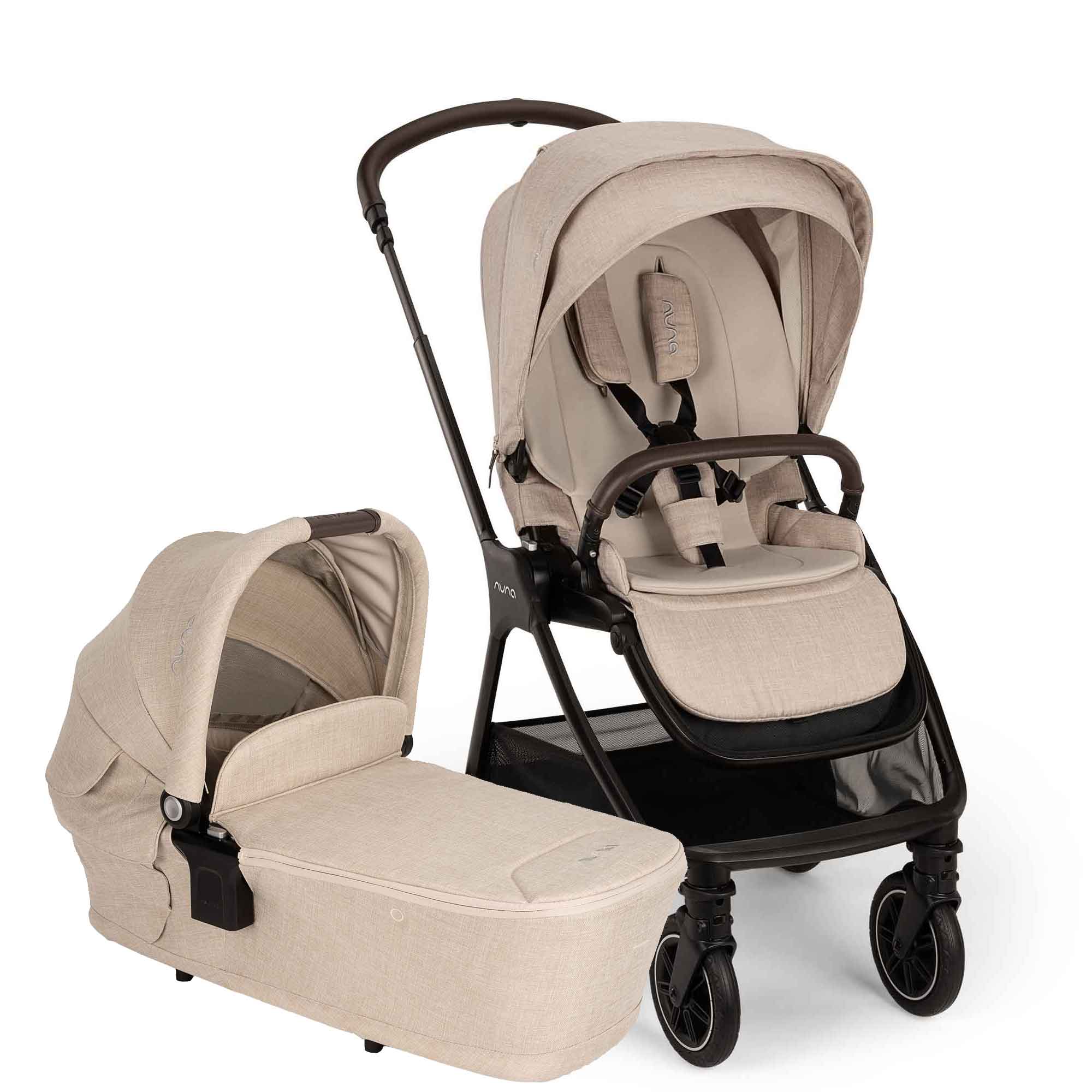 Nuna TRIV Next 2in1 Pram in Biscotti Pushchairs & Buggies 18586-TRIV-BIS 8720874761662